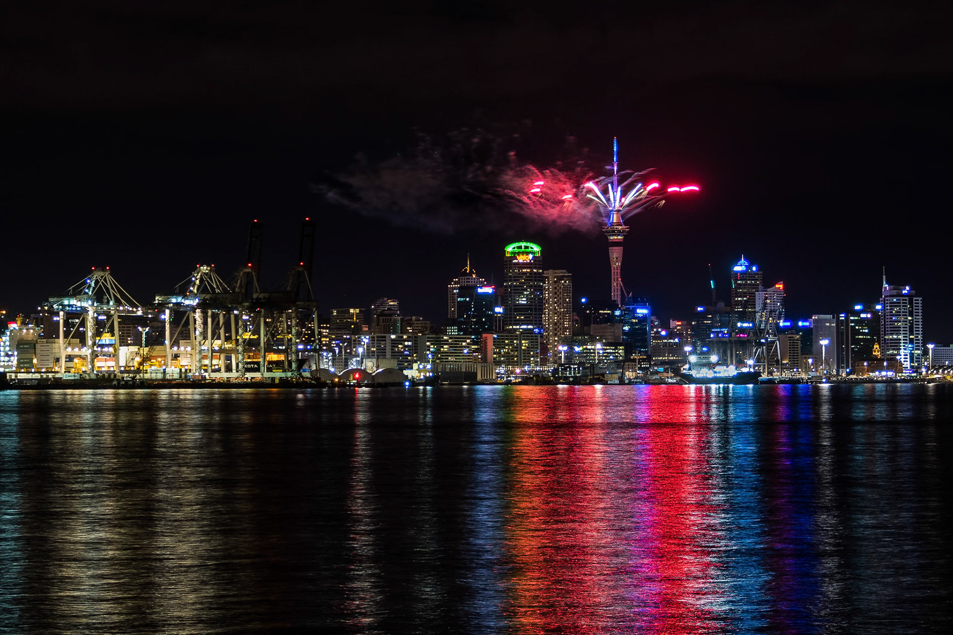 New Year fireworks, New Zealand
