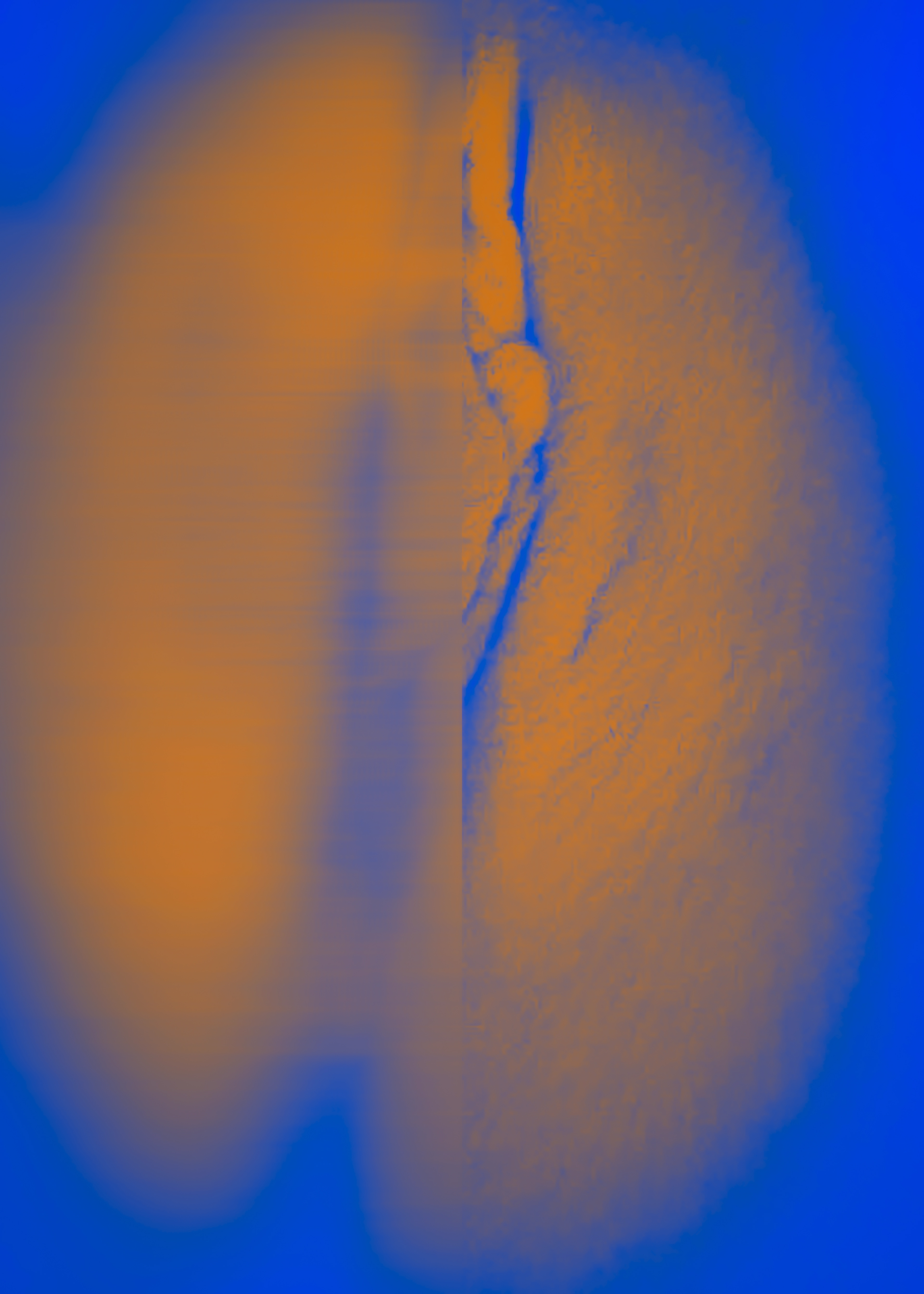 Grenzhaut - Ein Bild über Haut, Grenze und Auflösung — reduziert auf Farbe, Fläche und körperliche Präsenz.