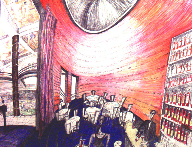 Cala Cala Restaurant Taipei 1996 with David Connor