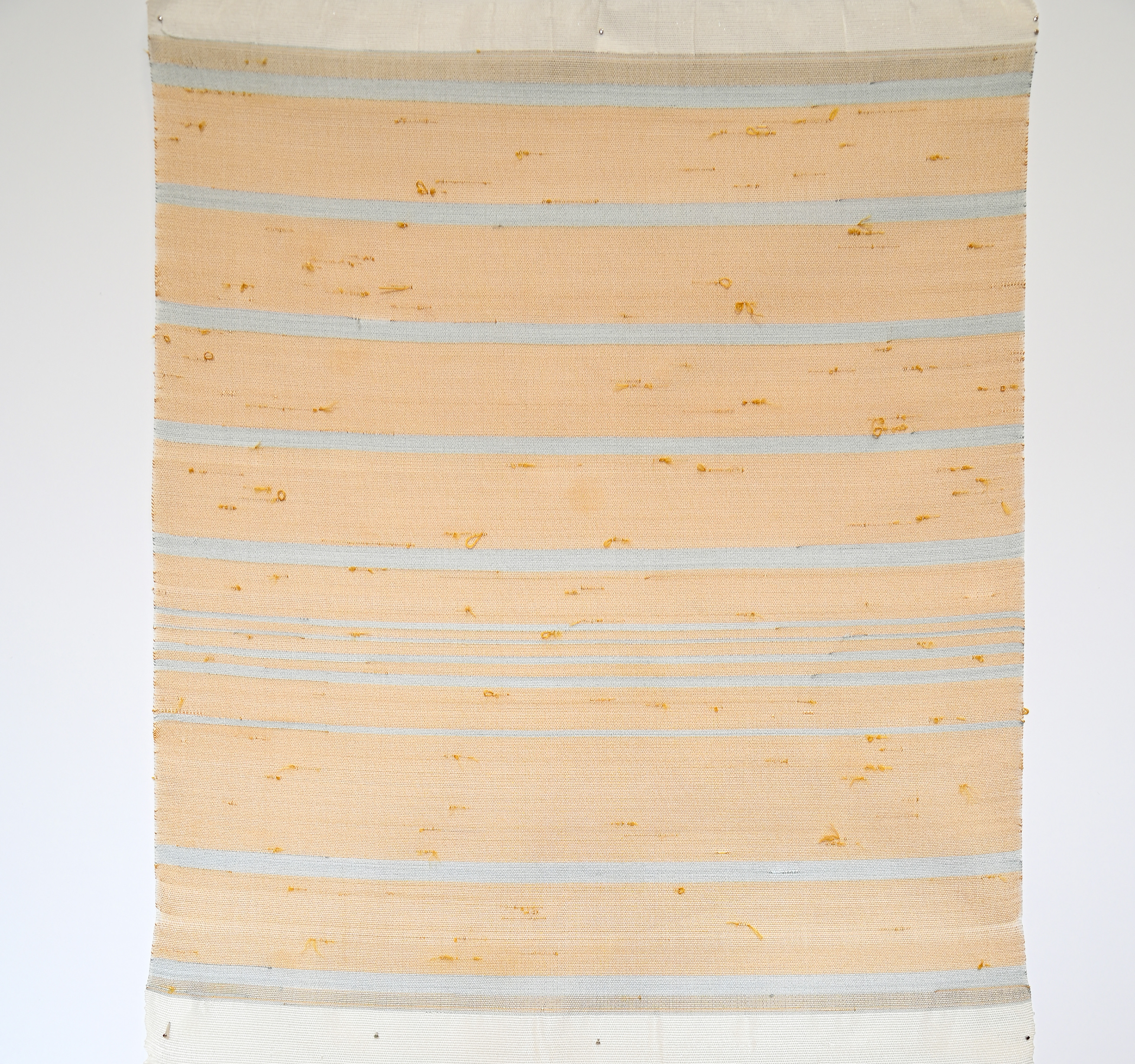 Group Thread, 2026 , Raw silk 13 8/3” x 14 1/2” (37 x 34 cm)