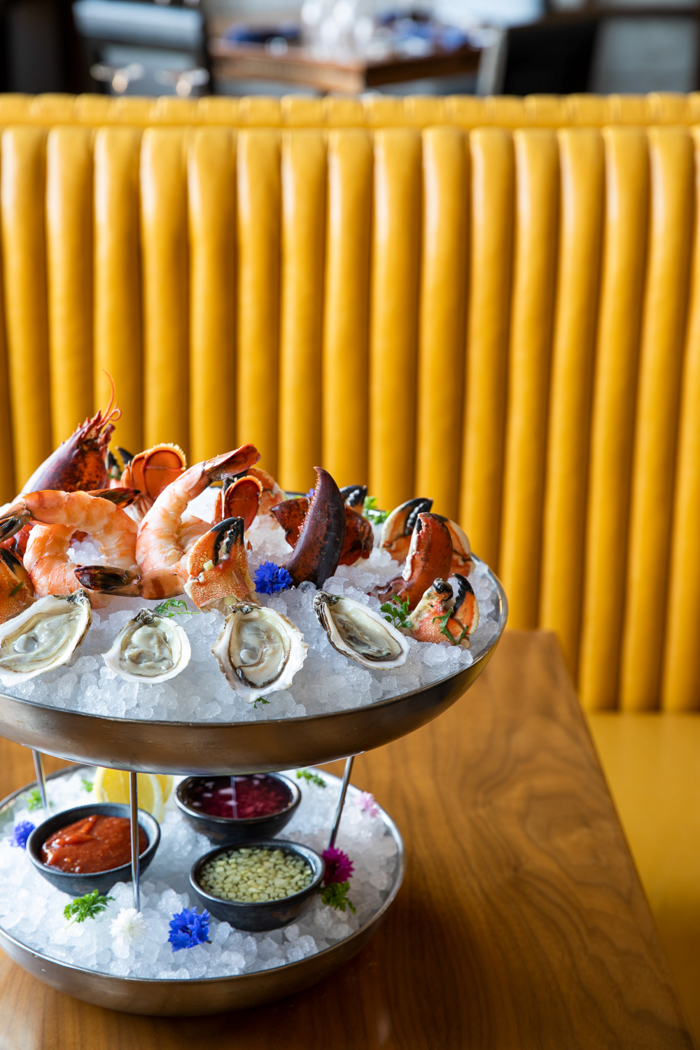 Live-fire wood roasted shellfish.