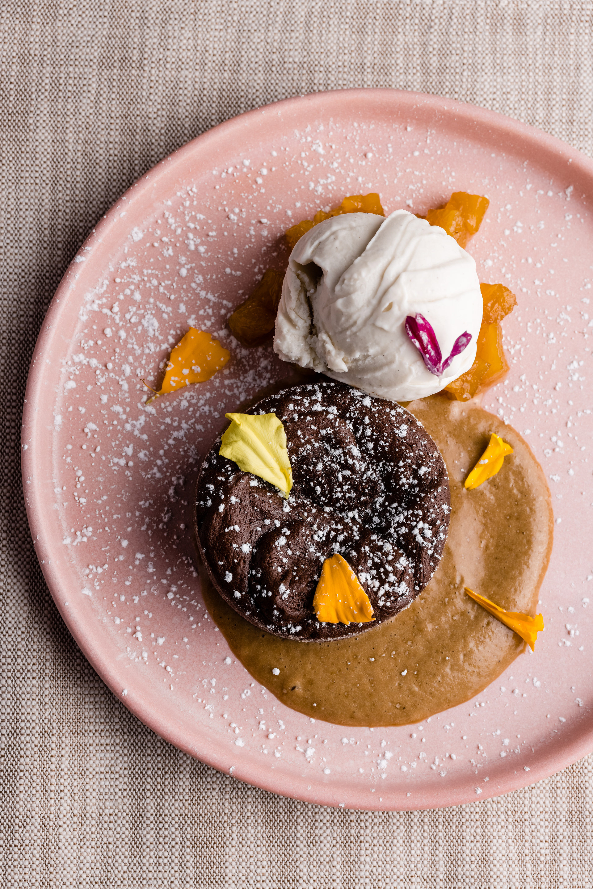 Chocolate Lava Cake with Cashew MIlk Ice Cream