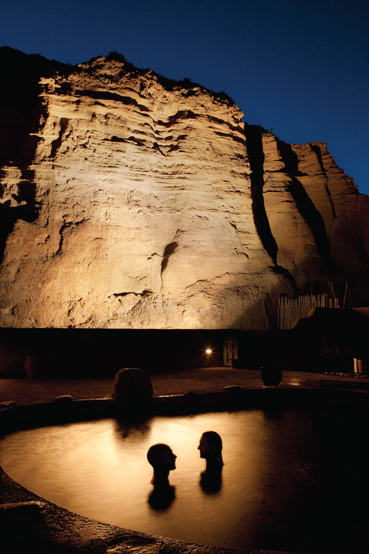 Cliffside pools.