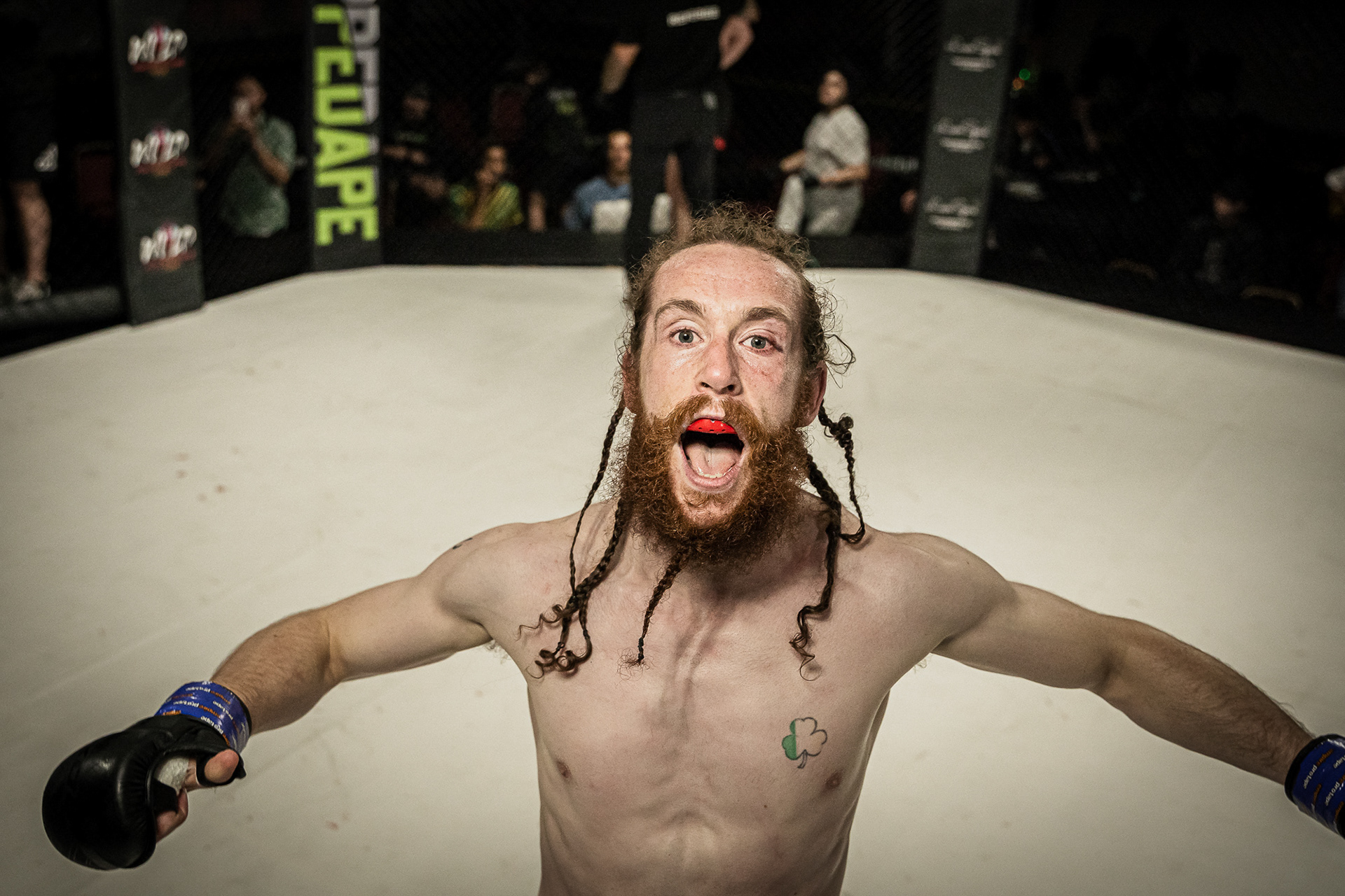 MMA fighter celebrates win with photography tips