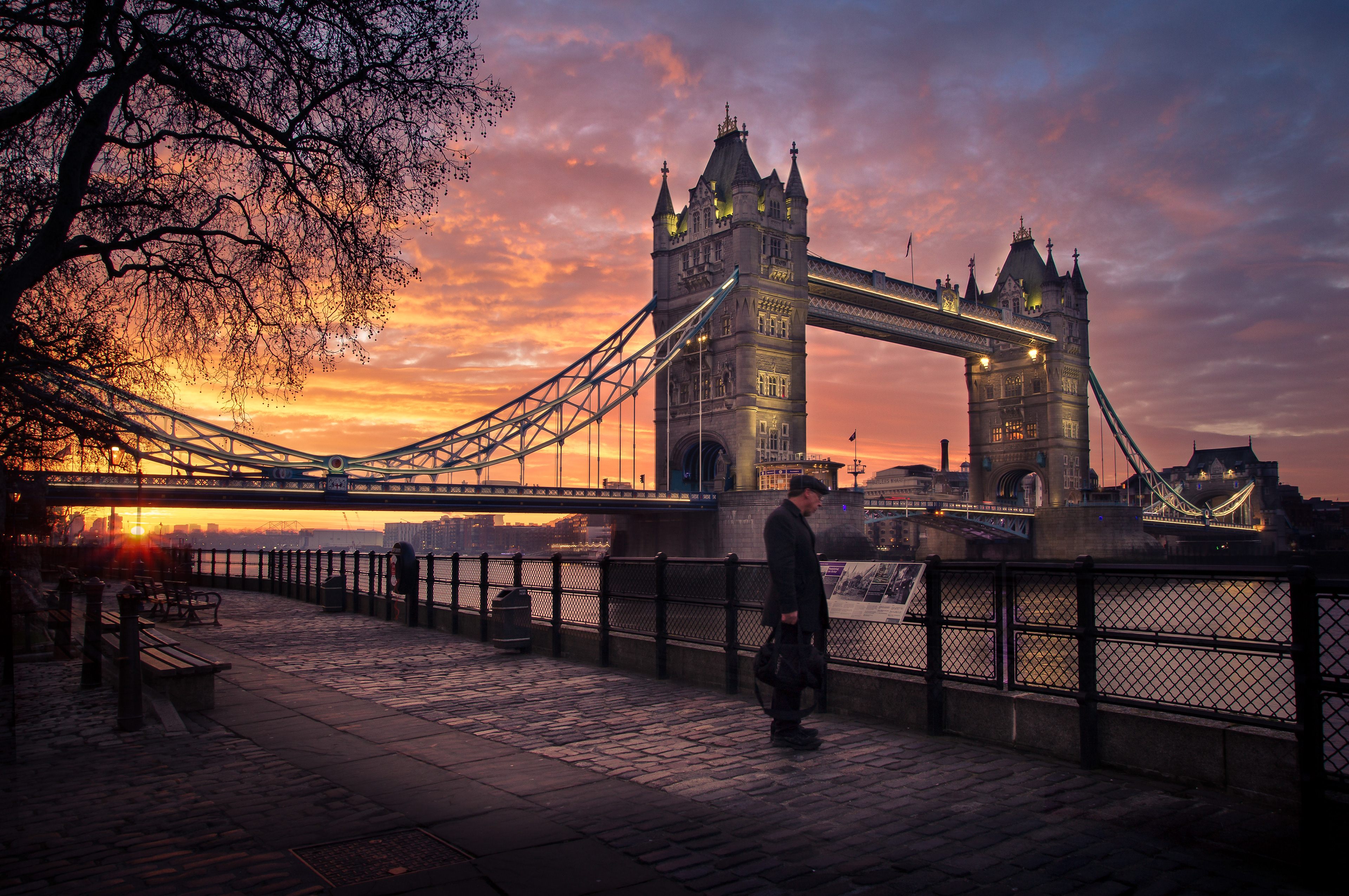 Visitor At Tower Bridge