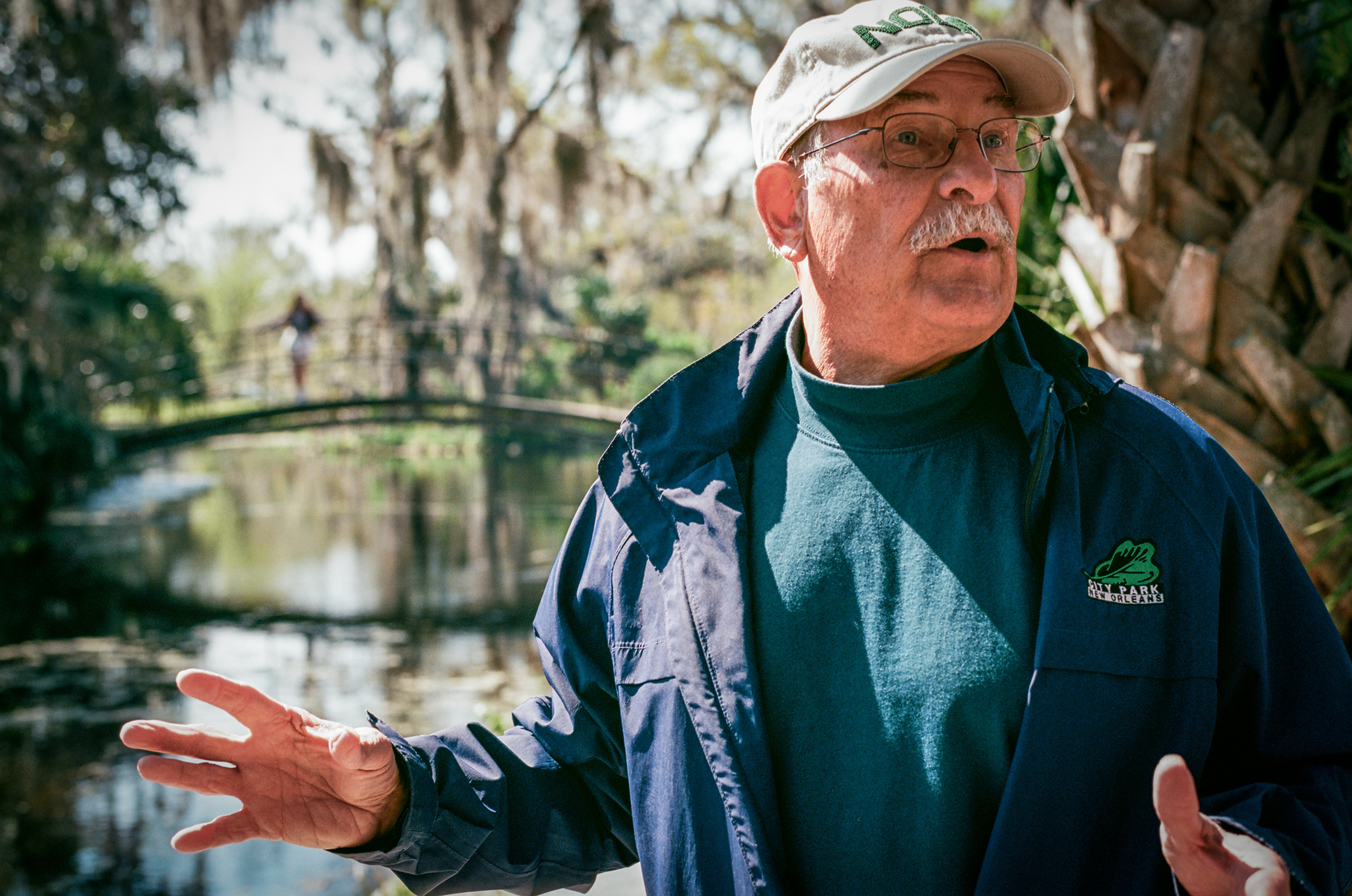 Bob Becker: Former City Park CEO, Bob Becker, tells the story of sheparding the park through the aftermath of hurricane Katrina. March 2022 -New Orleans - Photo by Aaron Guy Leroux