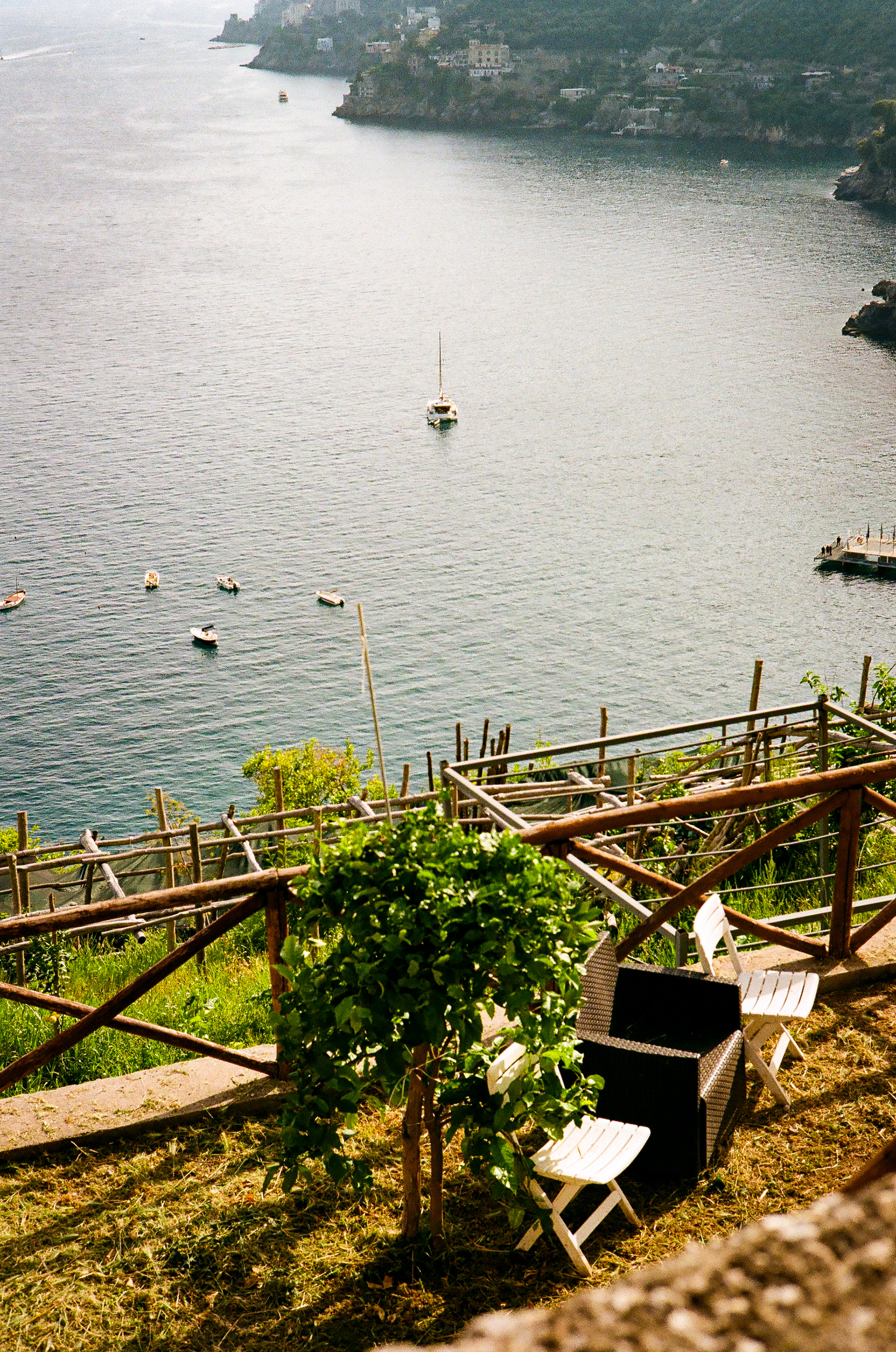 Minori: Minori seen from the Lemon trail on the Amalfi Coast. June 2022 - Minori, Italy - Photo by Aaron Guy Leroux