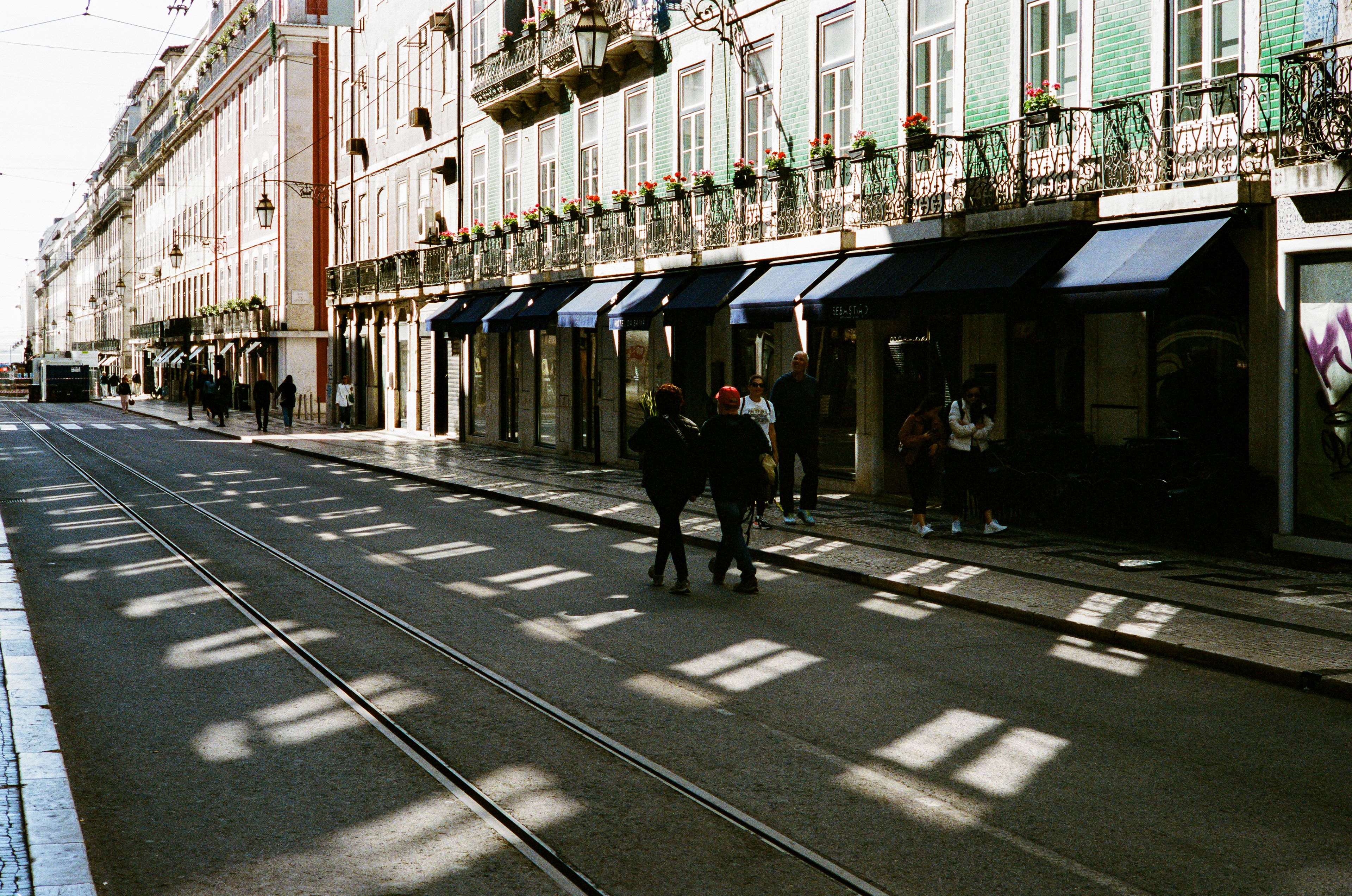 Lisbon Morning: Lisbon is still waking up. Portra 400 pushed to 800.April 1, 2023-Lisbon, Portugal-Photo by Aaron Guy Leroux