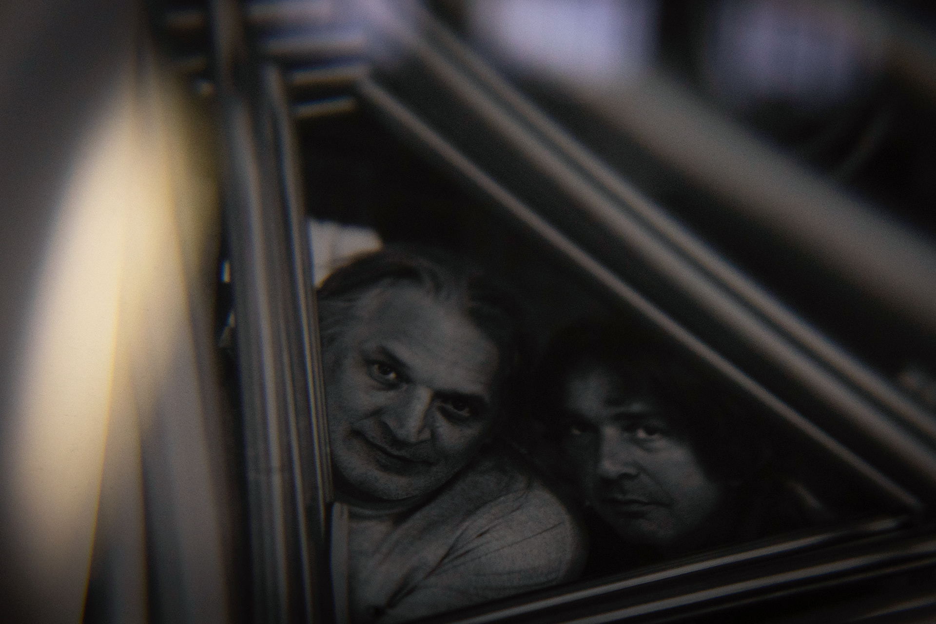 7: Magnifying Friends -An old photo of Dario and Pietro. They enjoyed a close friendship and working relationship for over twenty years. They met, I discovered, in a bar when Dario stopped in by chance to ask for directions. That stop would change both of their lives forever.