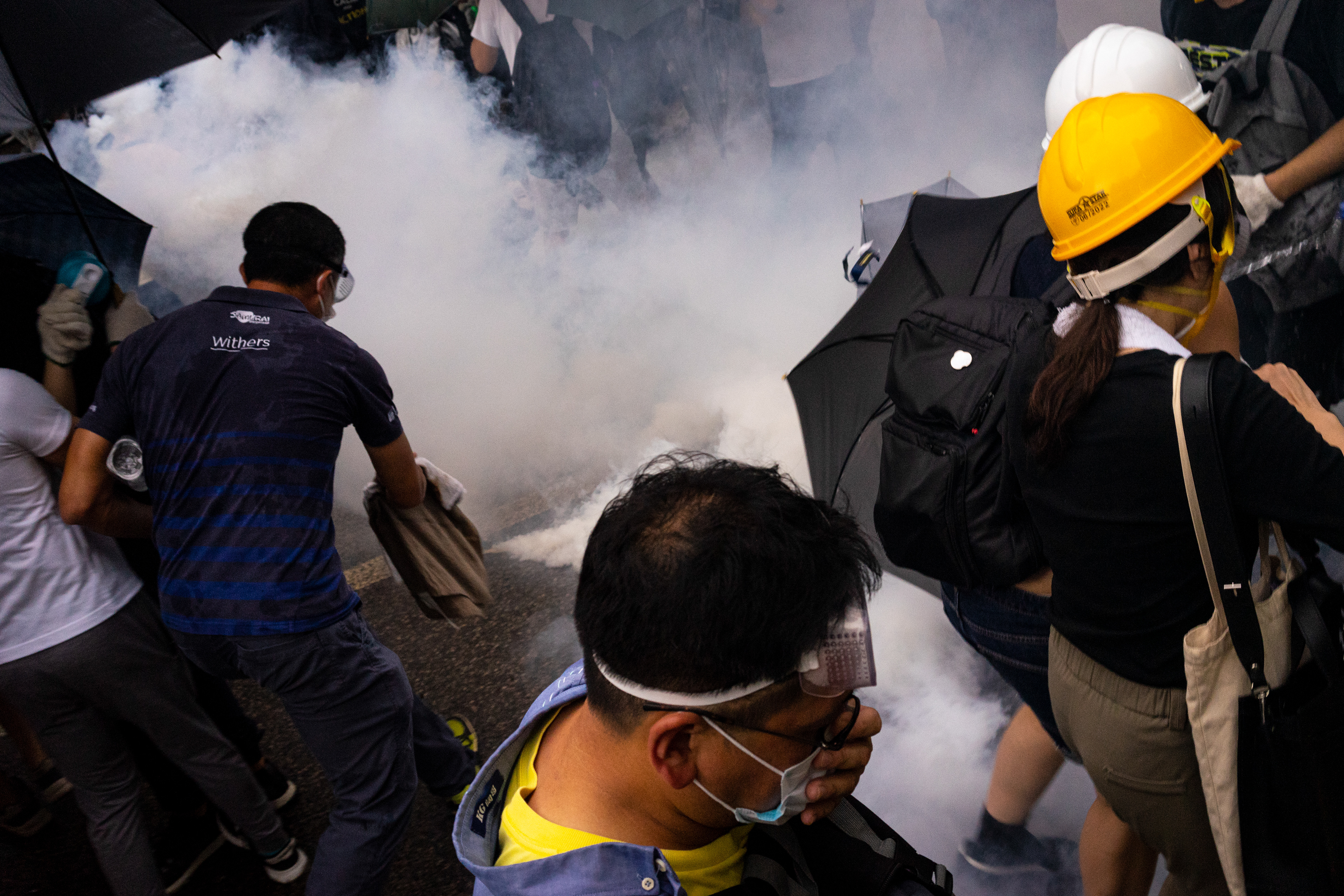 As the gas is deployed, the air turns to poison. Protesters at the ready, moments before another outbreak of violence. Protestors in Hong Kong take to the streets again. This time to fight a new proposed law, that would allow for Hong Kongers arrested in the city to be extradited to China. June 12, 2019 - Hong Kong