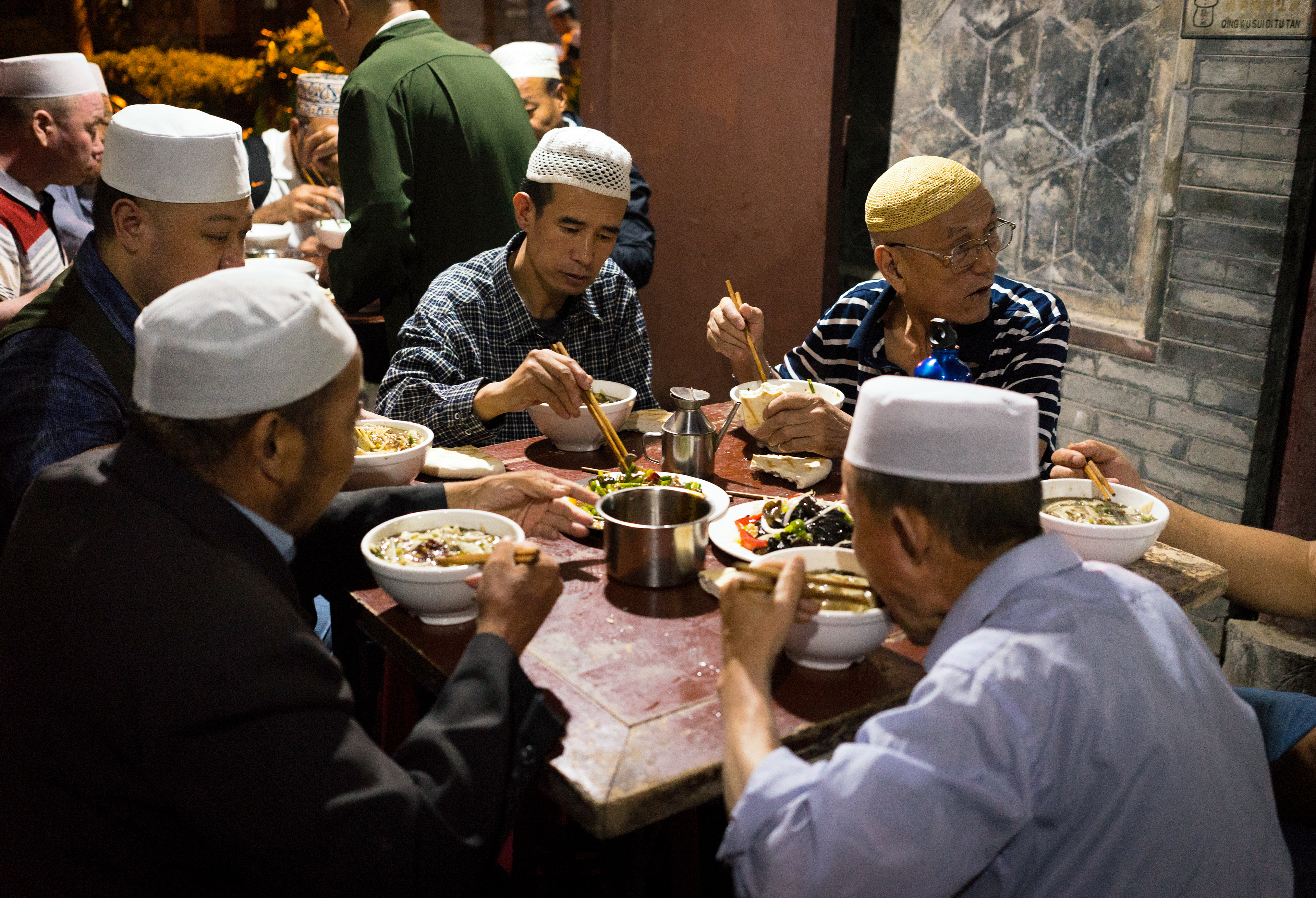 Ramadan at the Great Mosque of Xi'an. Easily my favorite place in all of Xi'an. It is the largest Mosque in China and was constructed in 742 AD. 