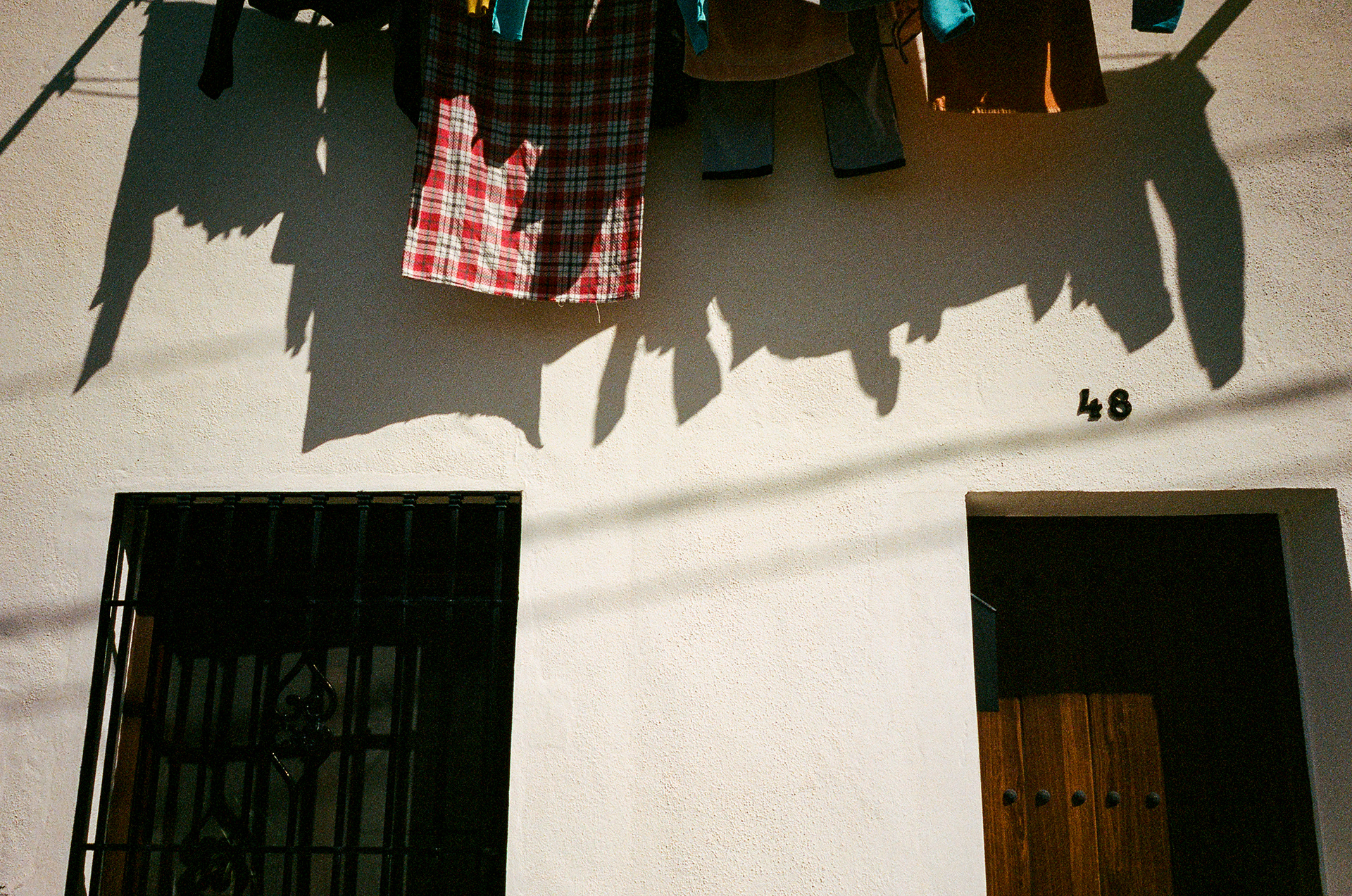 Drying Laundry - Clothes hung out to dry could not be a more common sight all throughout the trip. Photo by - Aaron Guy Leroux - April, 2024 - Arriates, Spain
