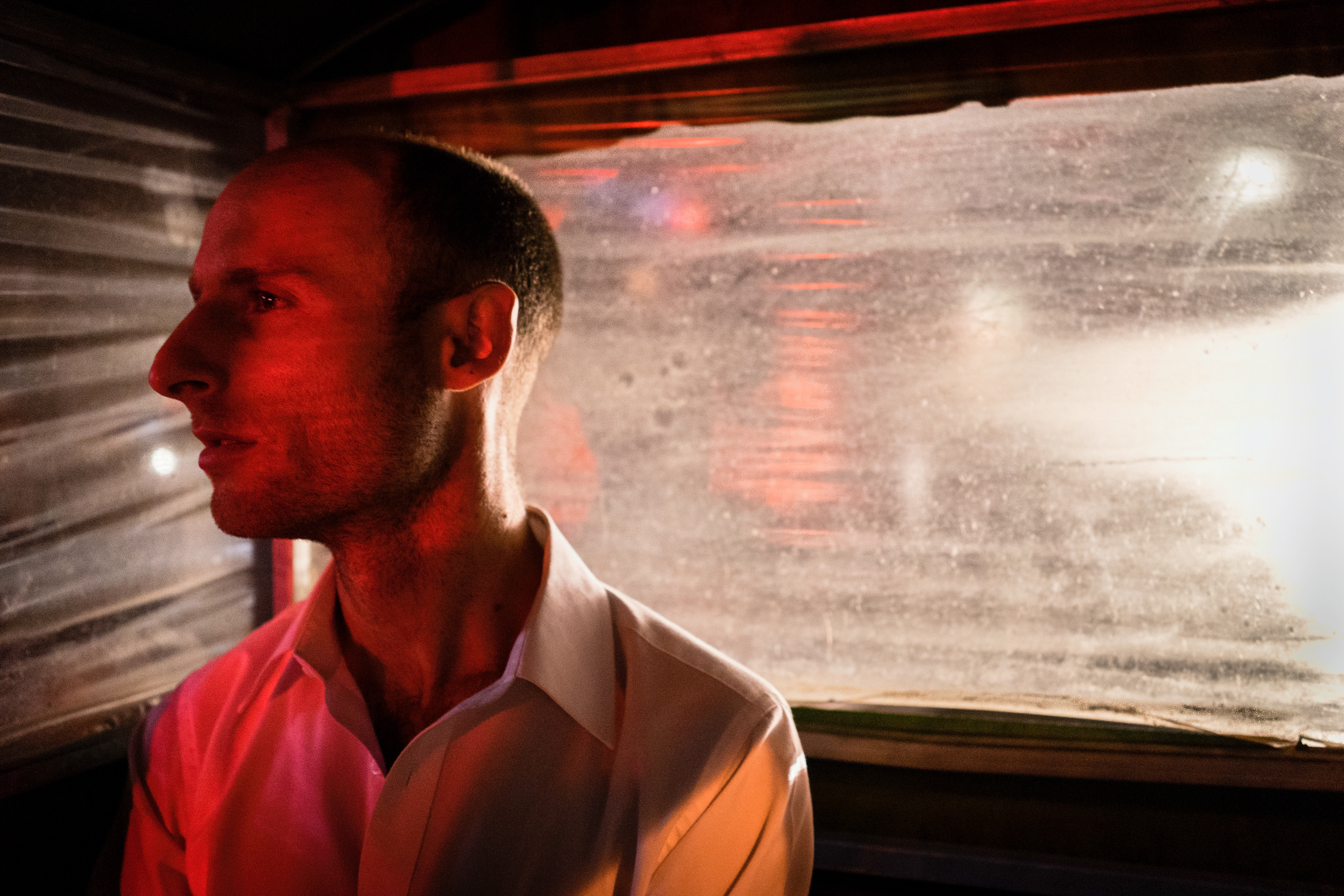 Poet and Educator Jason Barry, taking in the hot Xi'an night as we bomb through town in our wayward TukTuk. Xi'an China