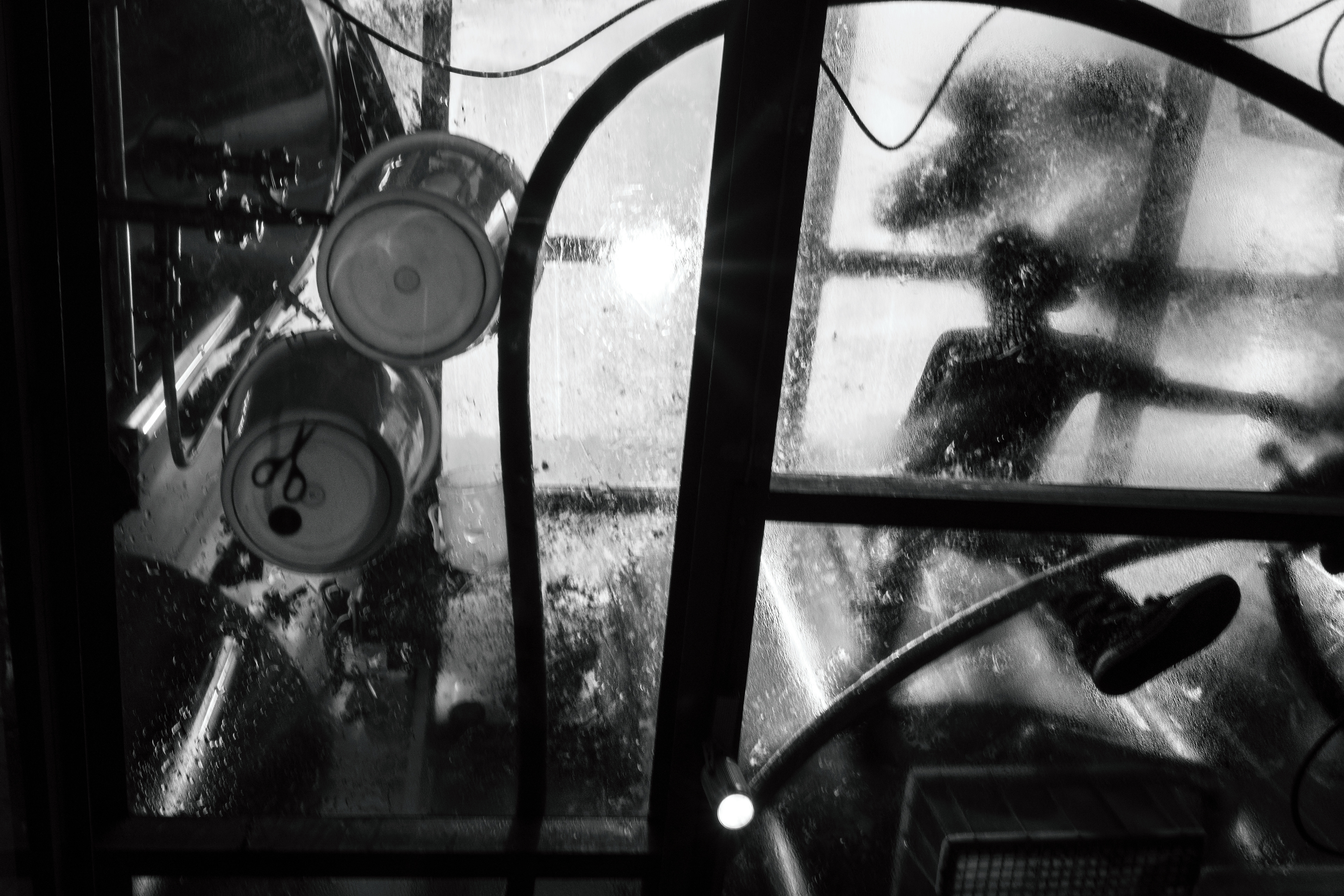 Action upstairs in the Xian Brewery.