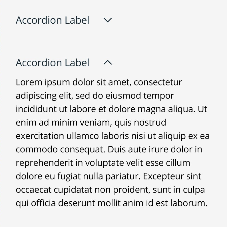 Single Accordion example