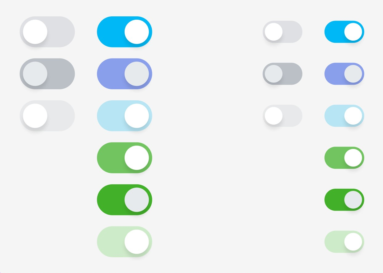 Switch component variants