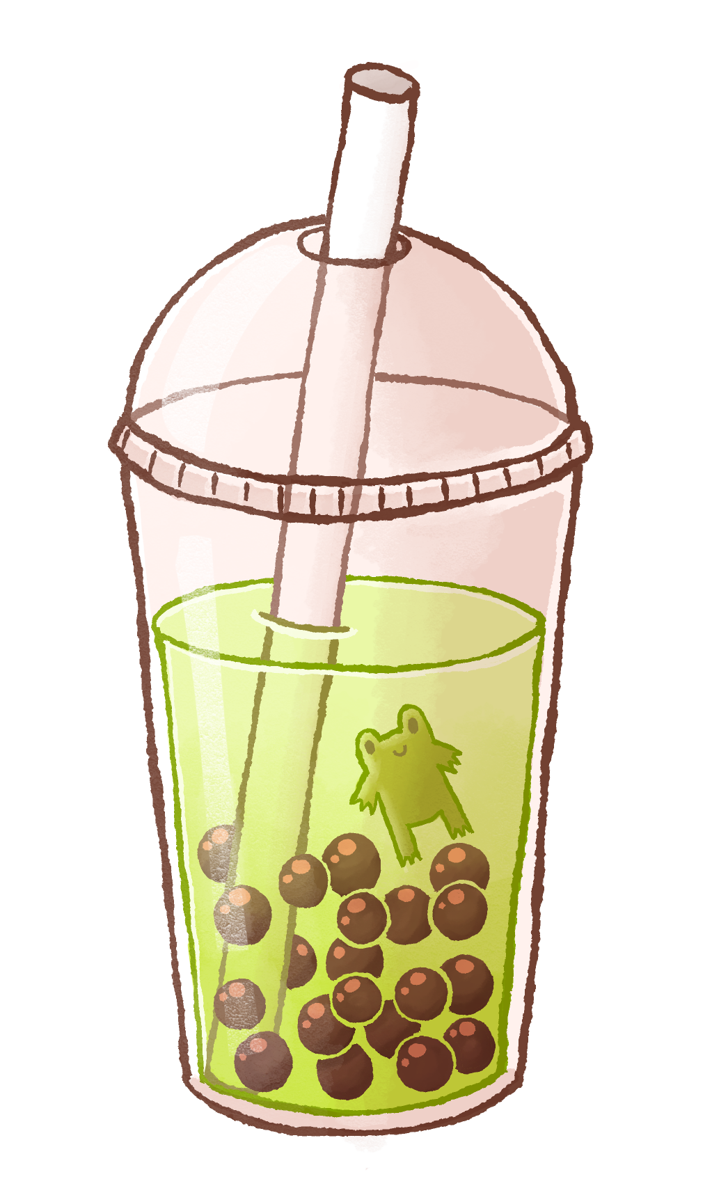 Bubble Tea with Frog