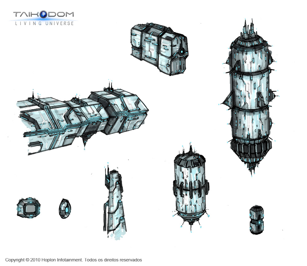 Modular space station - concept art