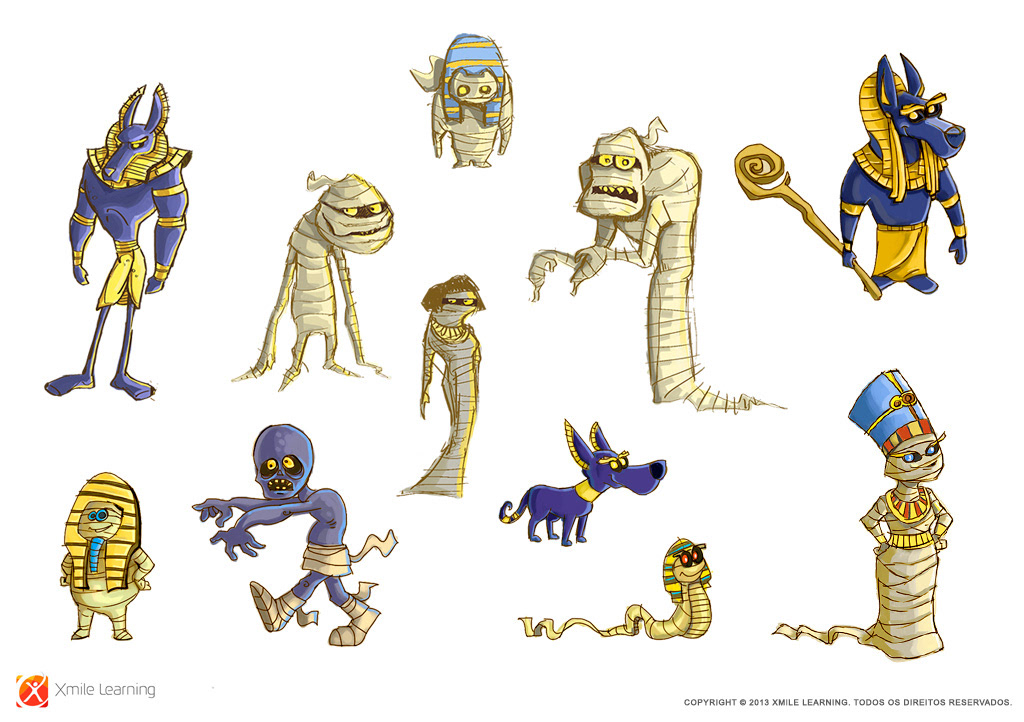 Character explorations for a canceled game