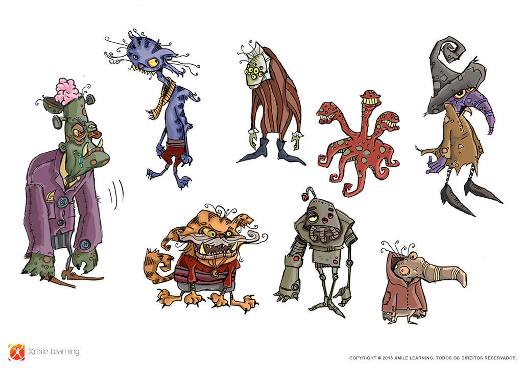 Character explorations for a canceled game