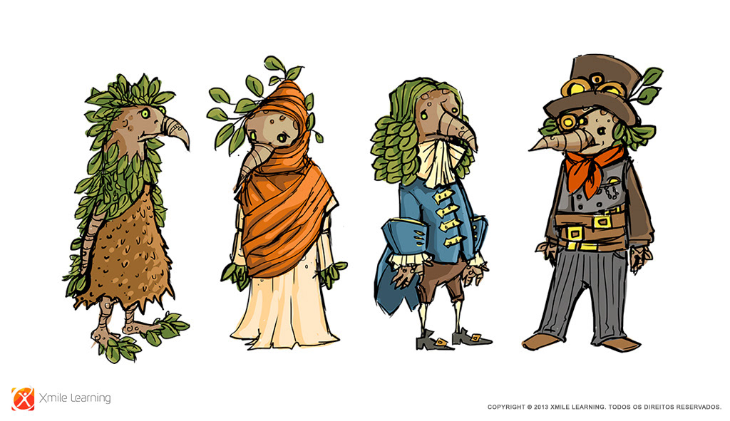 Character explorations for a canceled game