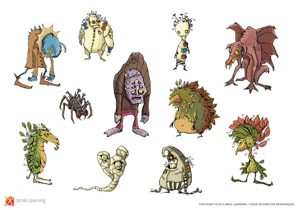 Character explorations for a canceled game