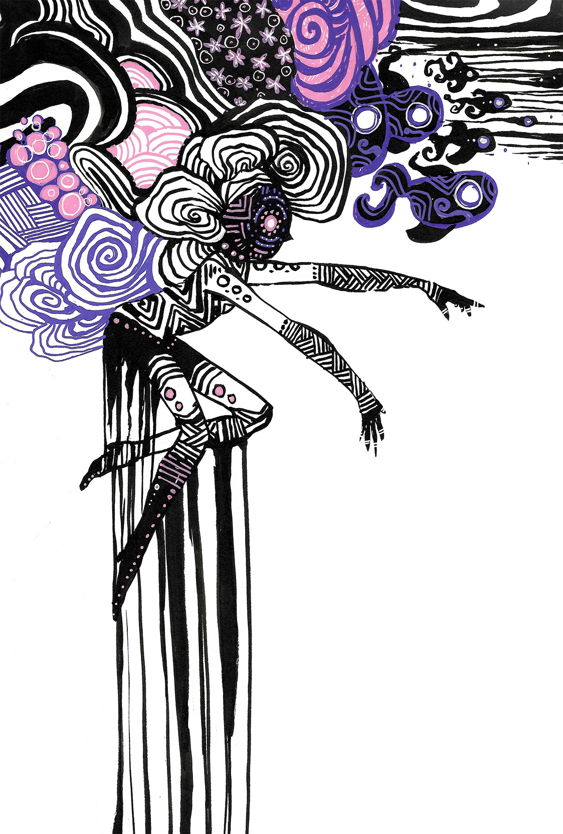 Ink and Posca Marker