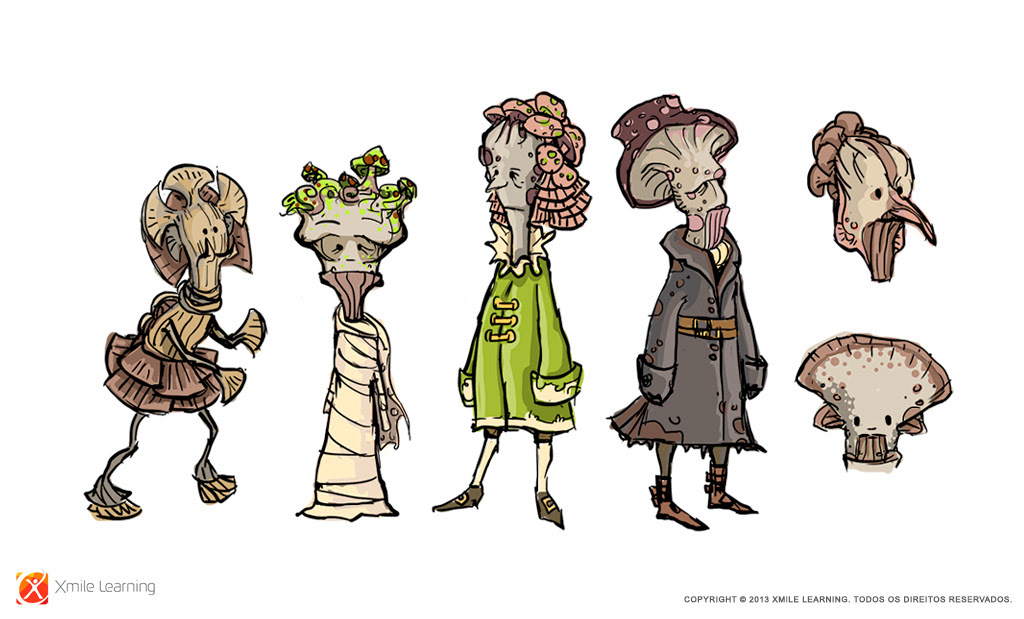 Character explorations for a canceled game