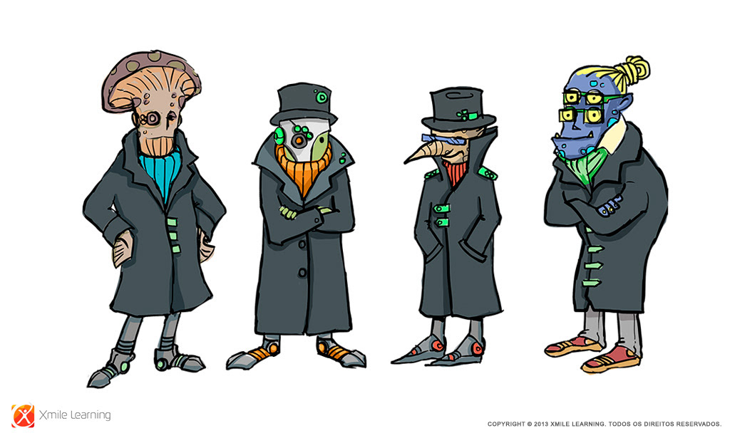 Character explorations for a canceled game