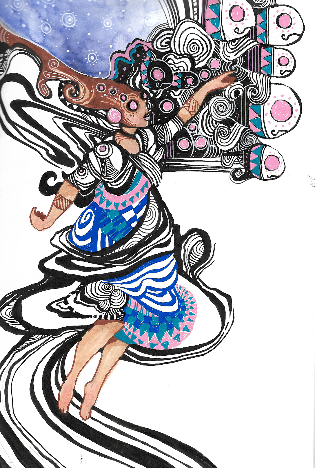 Ink and Posca Marker