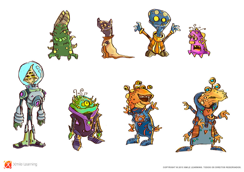 Character explorations for a canceled game