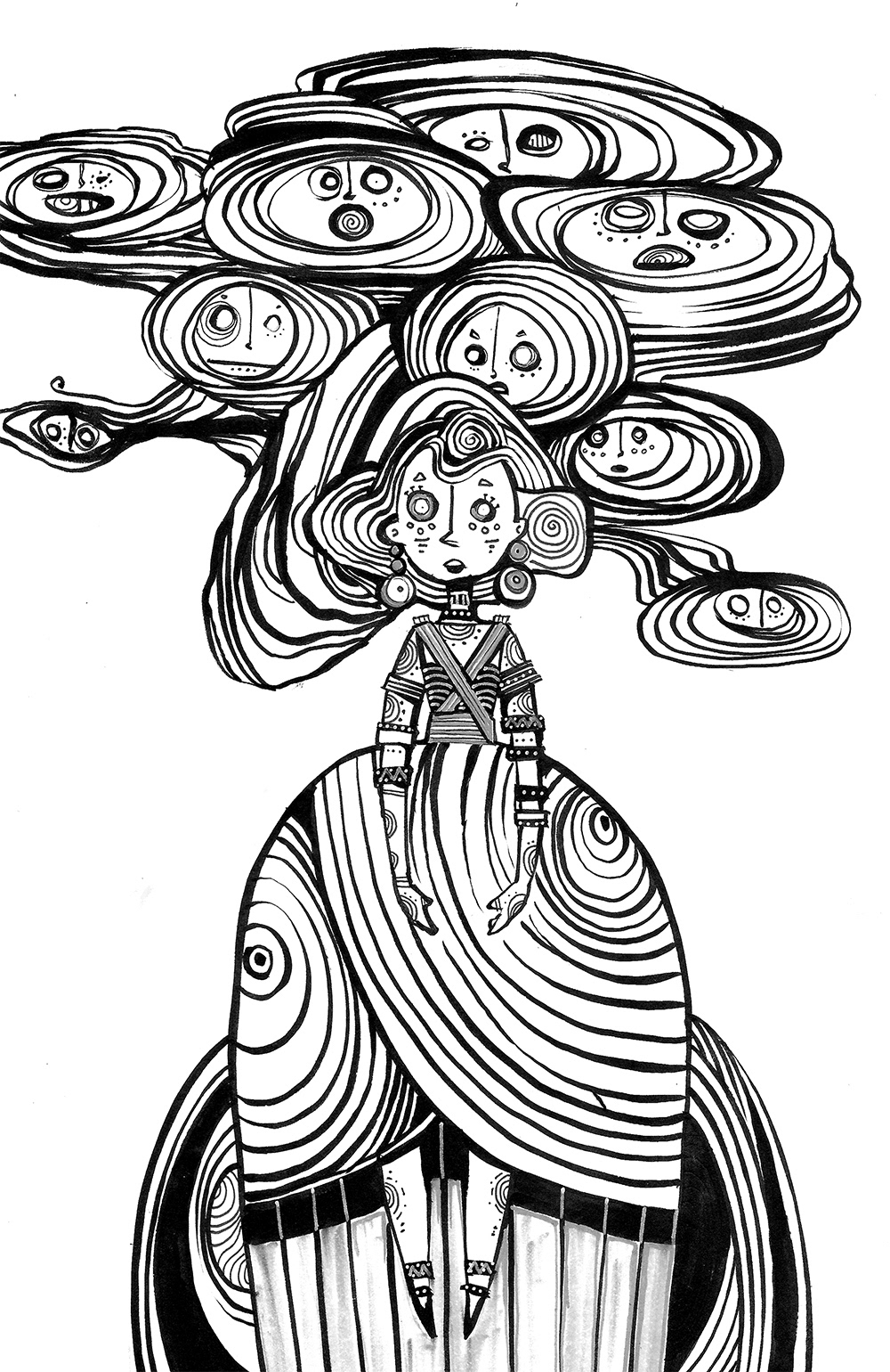 Ink and Posca Marker