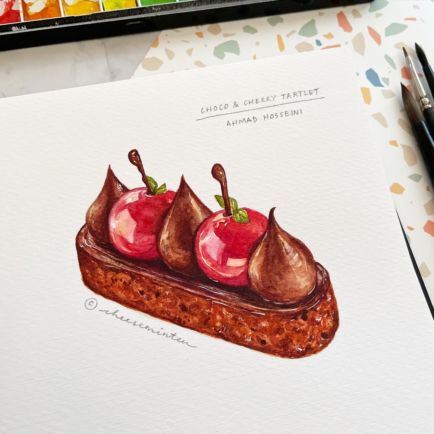 CHOCO & CHERRY TARTLET by Ahmad Hosseini
