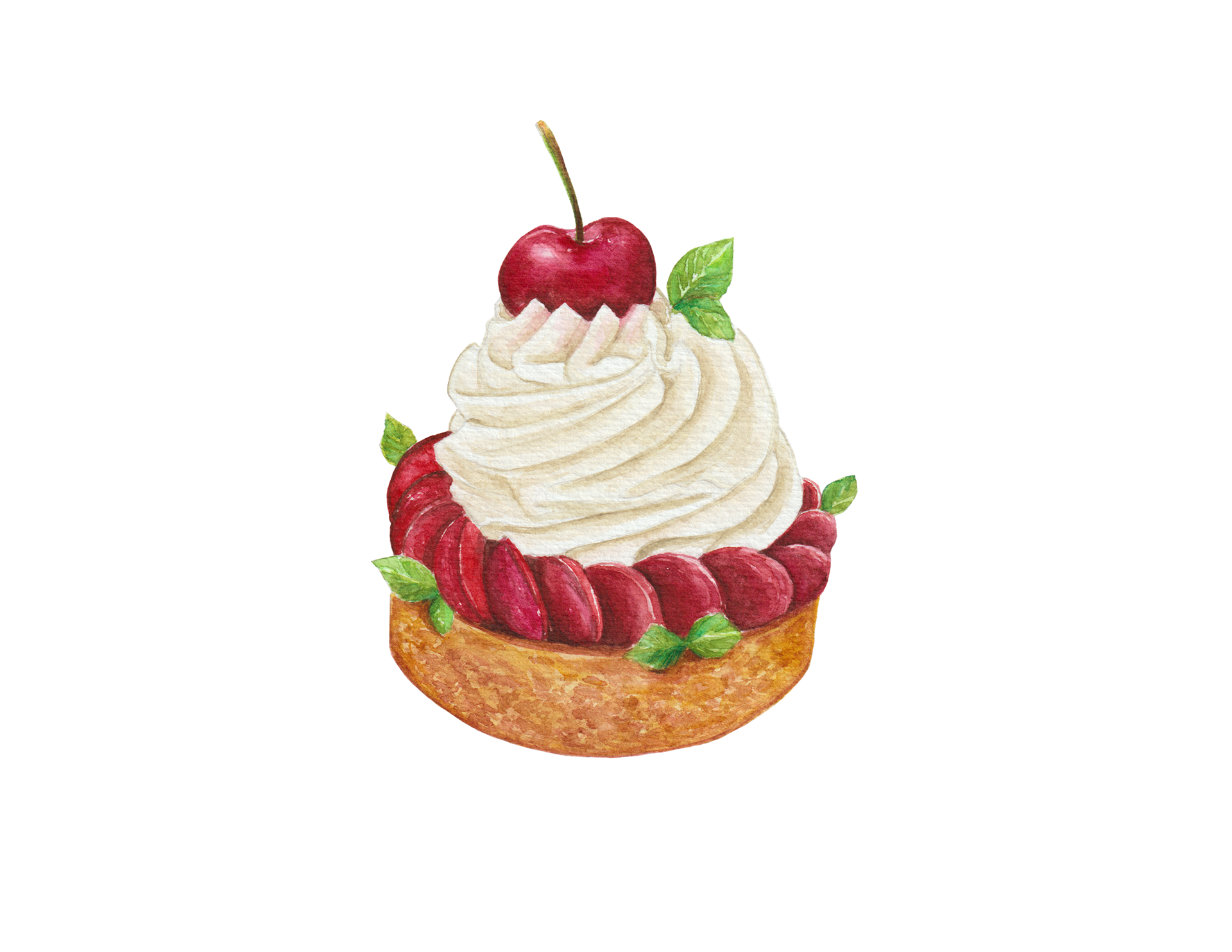 VANILLA CHERRY TART by Julien Dugourd
