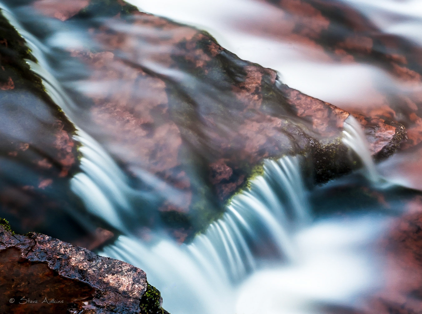 Closeup of water flow.