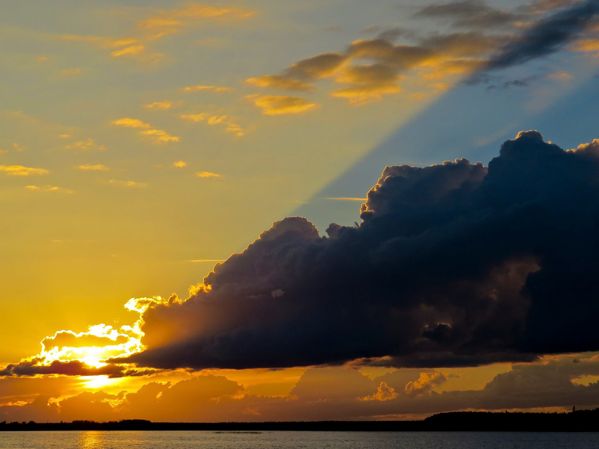 Angle sunset.