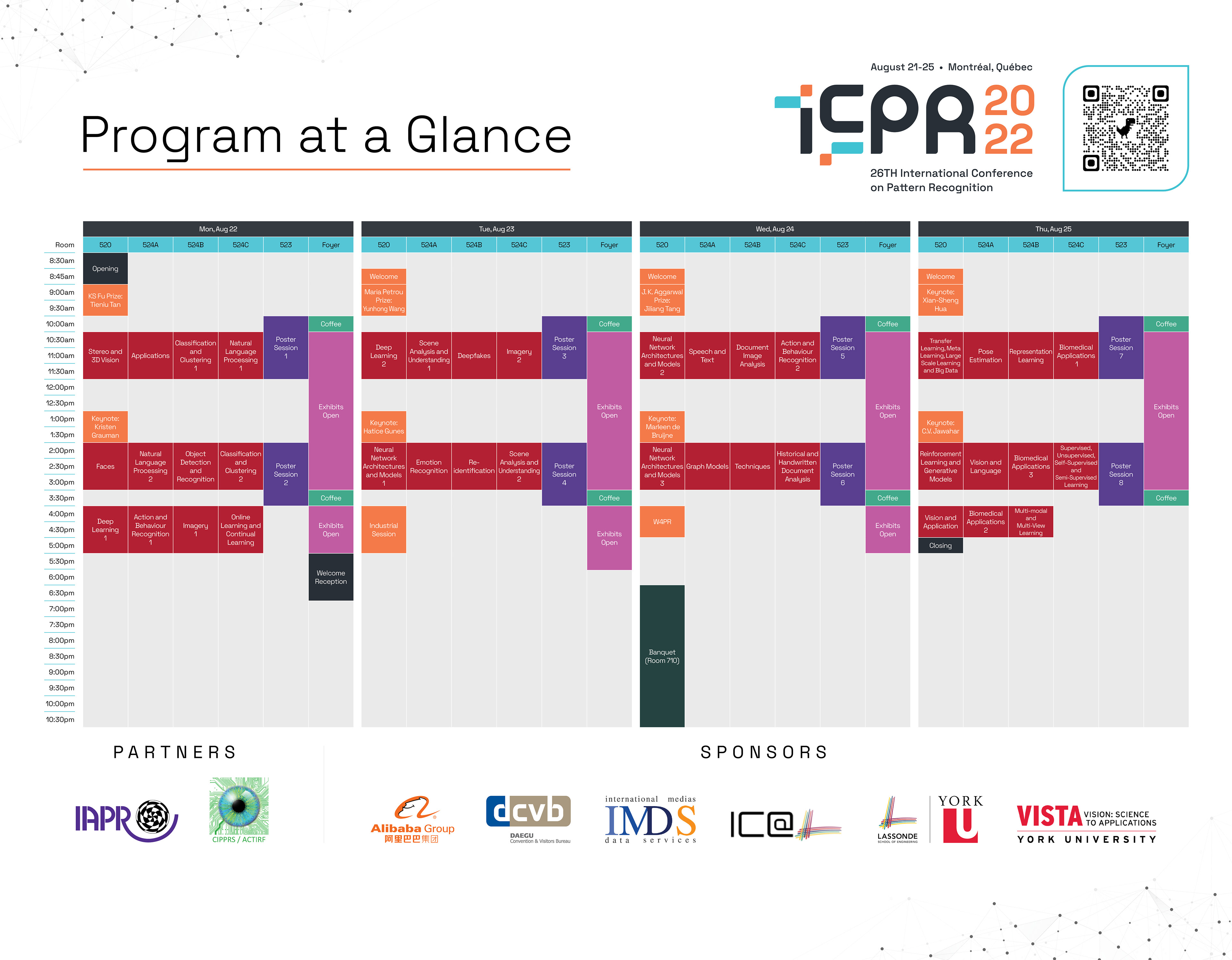 Program at a glance, 96x116in