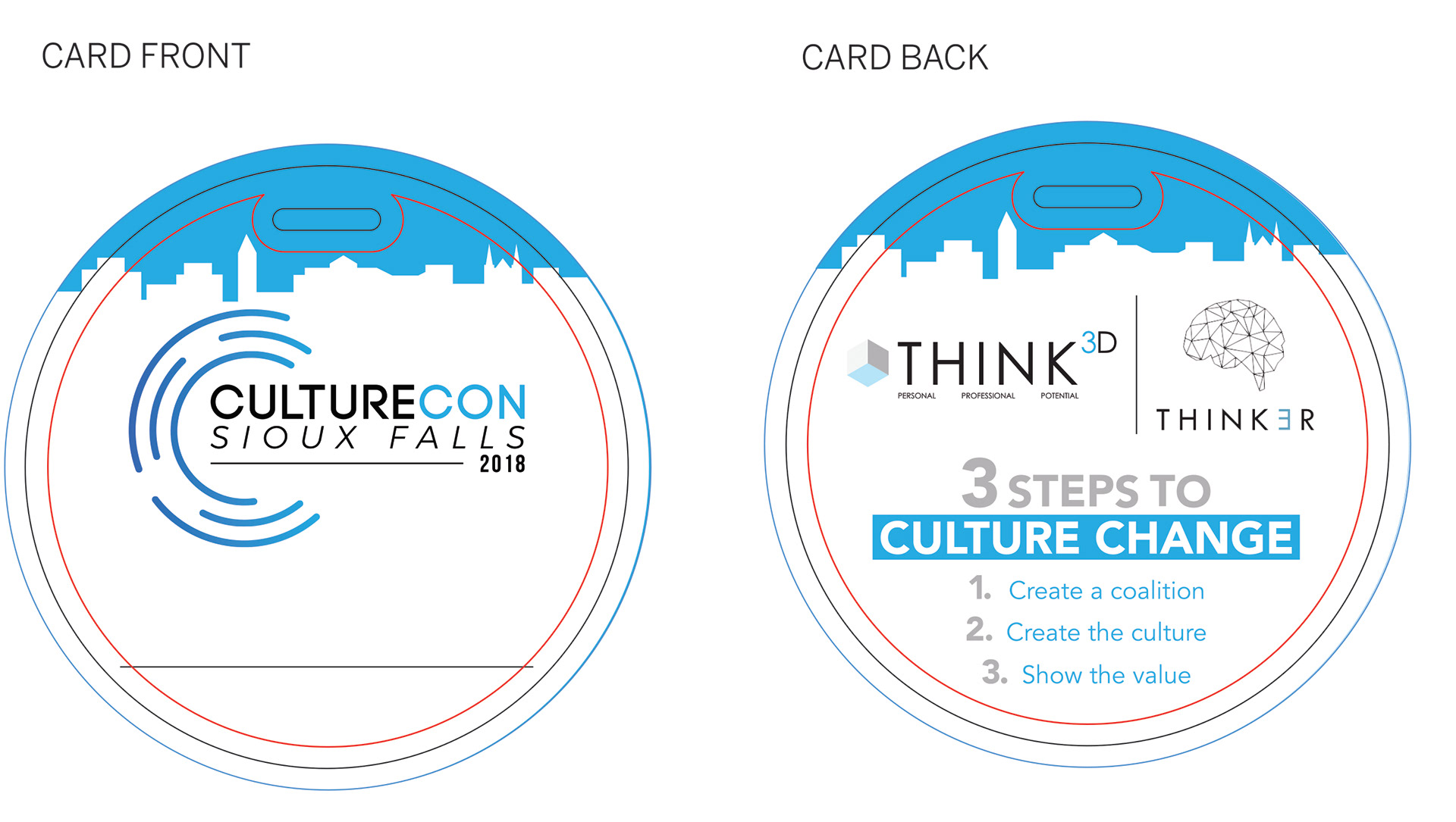 Lanyard tags for CultureCon 2018