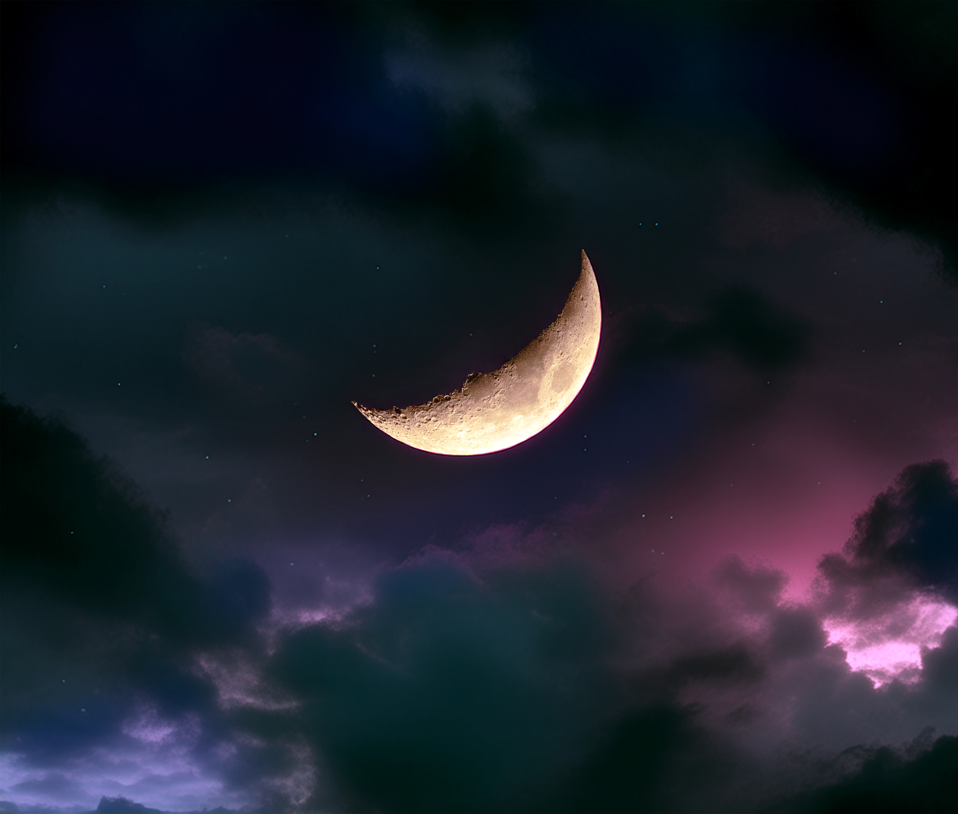 Night Sky, digital composite, North Carolina, USA, 2026