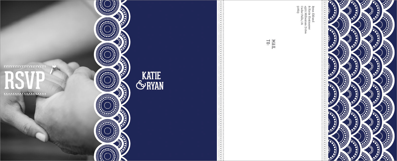 Single Sheet Invite w/ Perforate RSVP