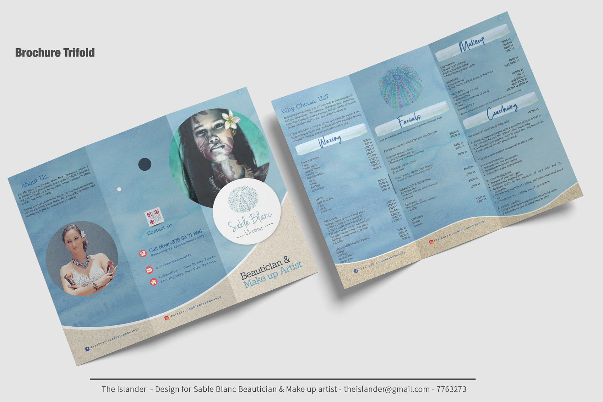 Brochure / Pricelist for Sable Blanc