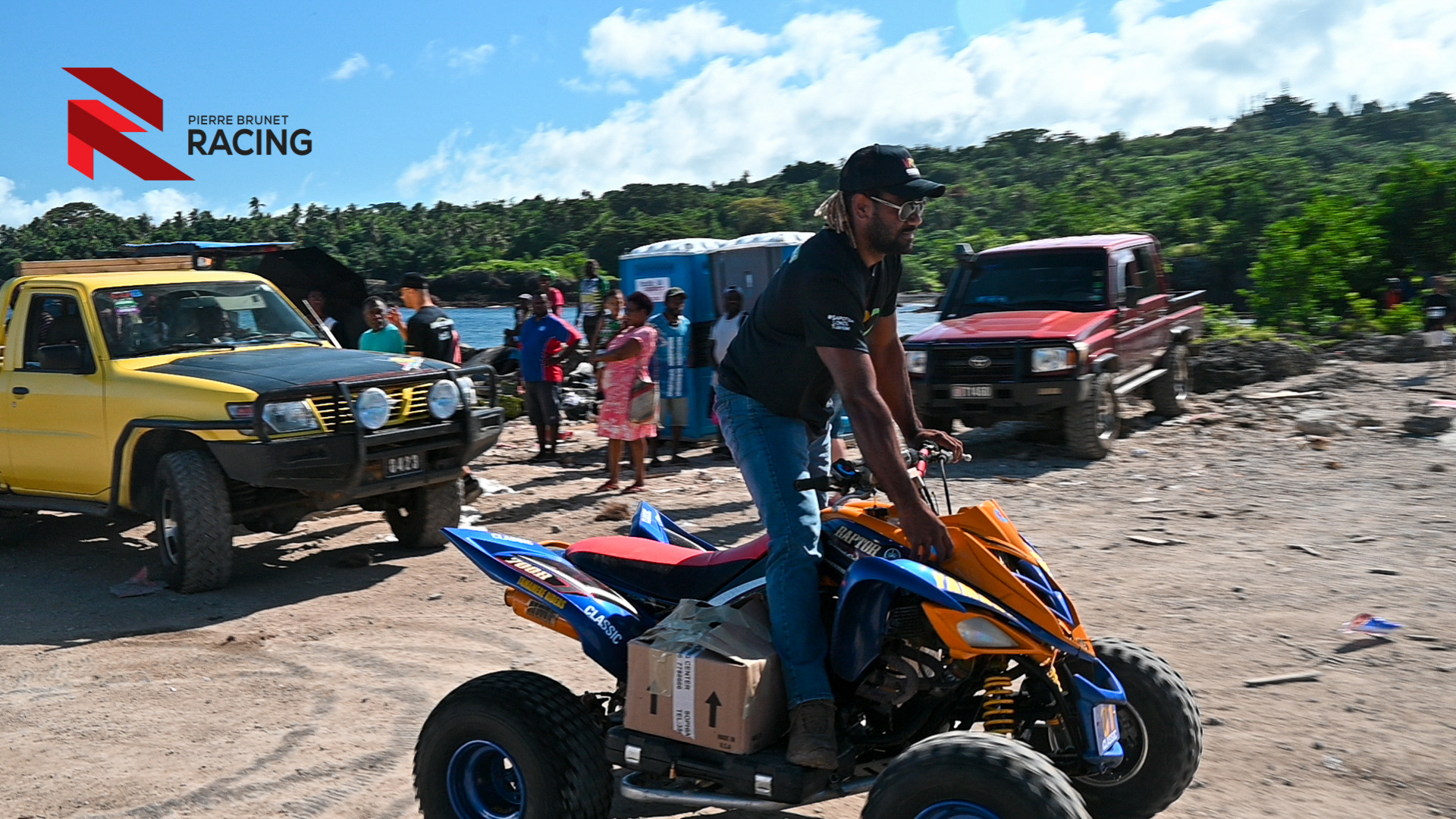 Unloading car from the Vanuatu Ferry 