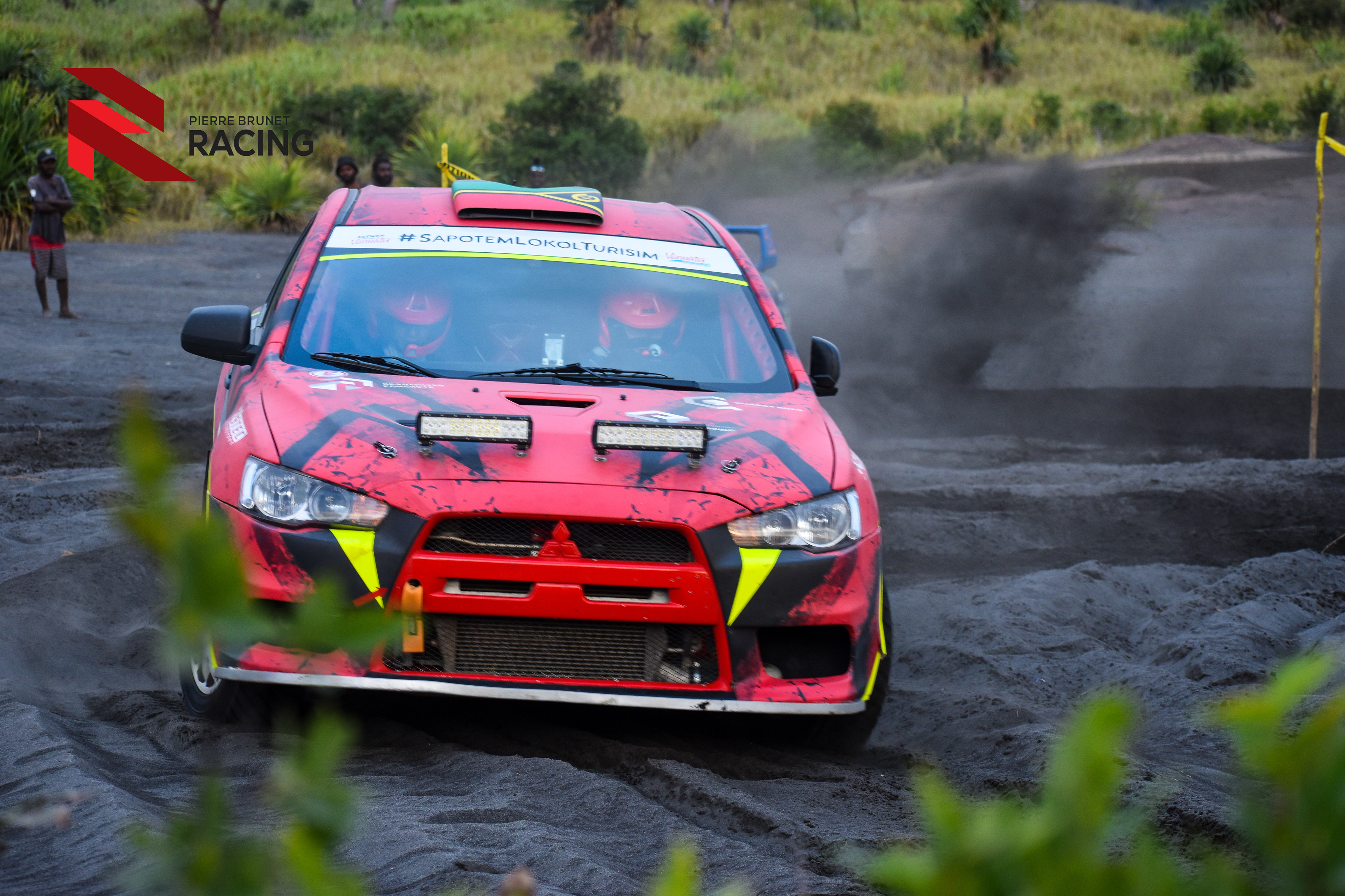 The Tanna Rally itself at the base of the active volcano