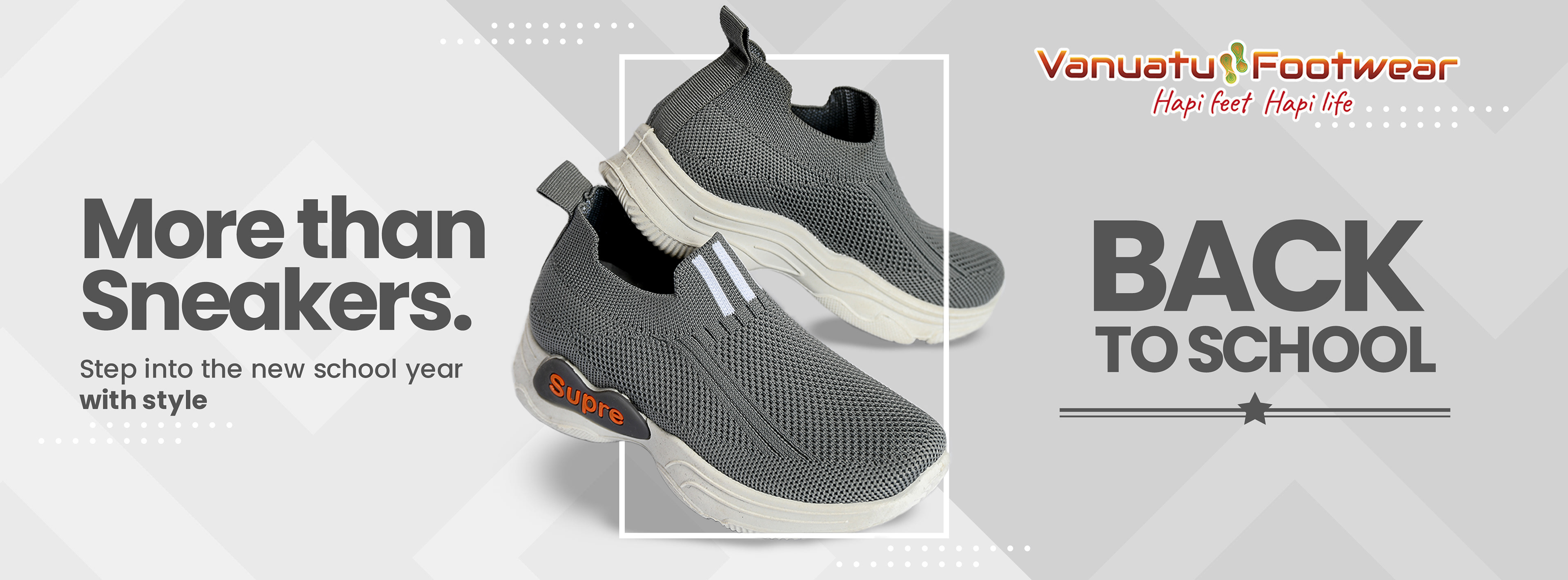 Back to school campaign for Vanuatu Footwear