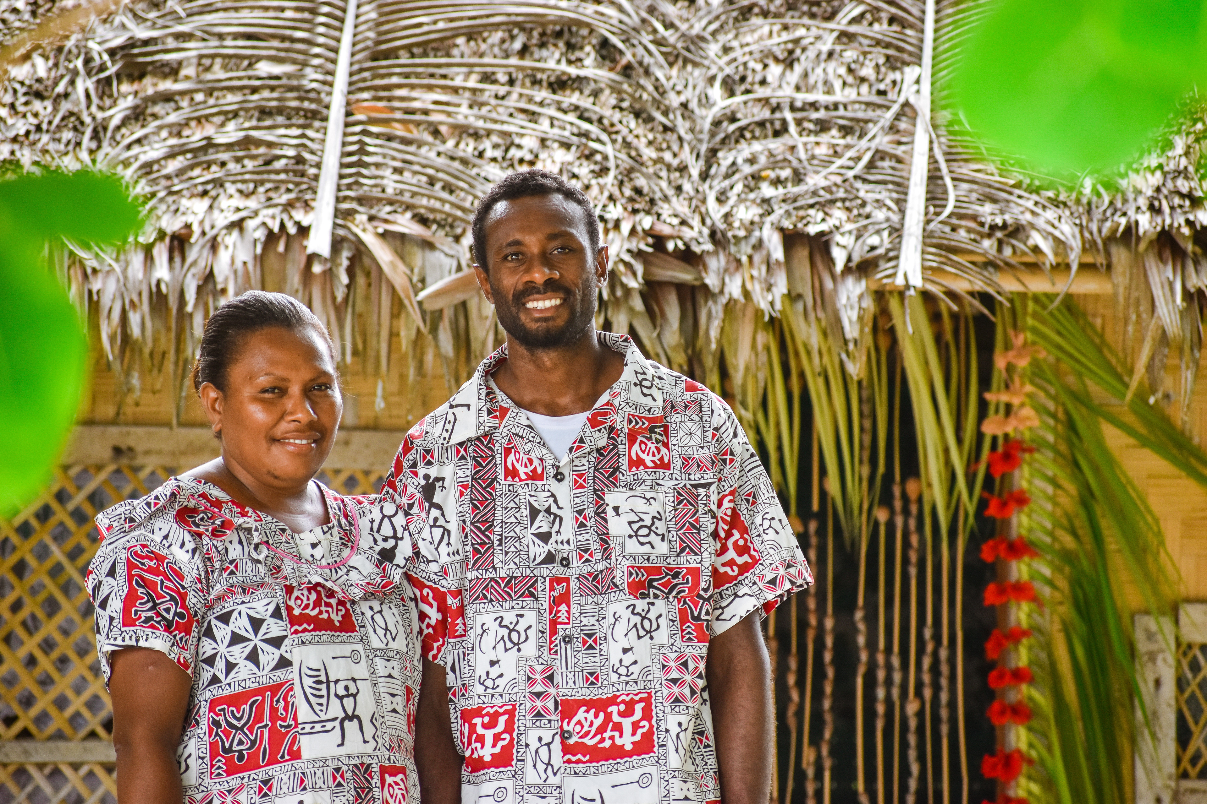 Florence & Cecil, our hosts at Dori Lagoon Bungalows