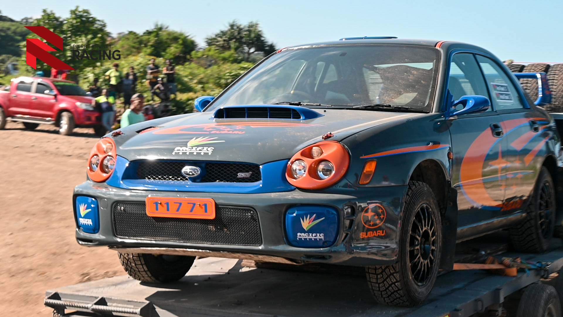 Unloading car from the Vanuatu Ferry 