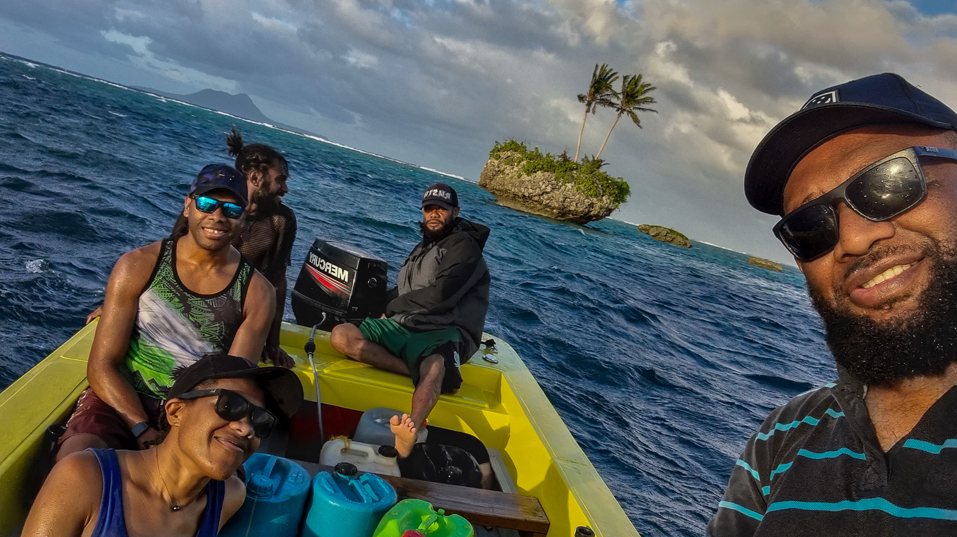Crossing by boat from Vanua Lava to Rah Island
