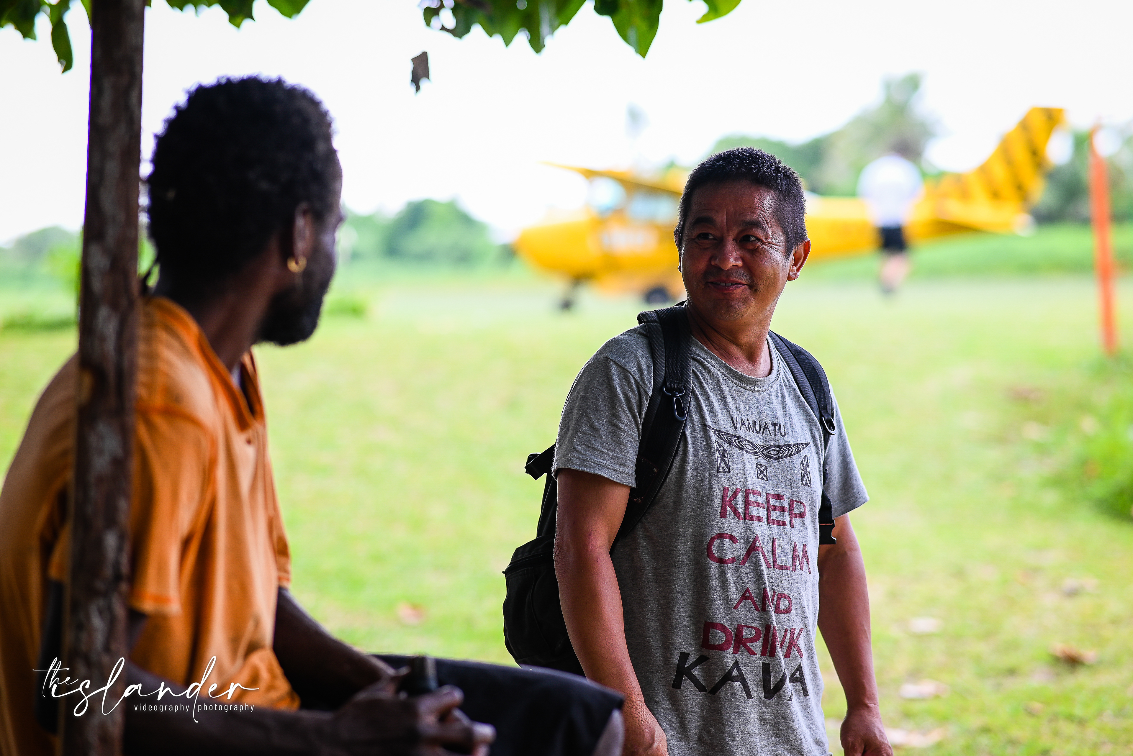 Waiting for the plane