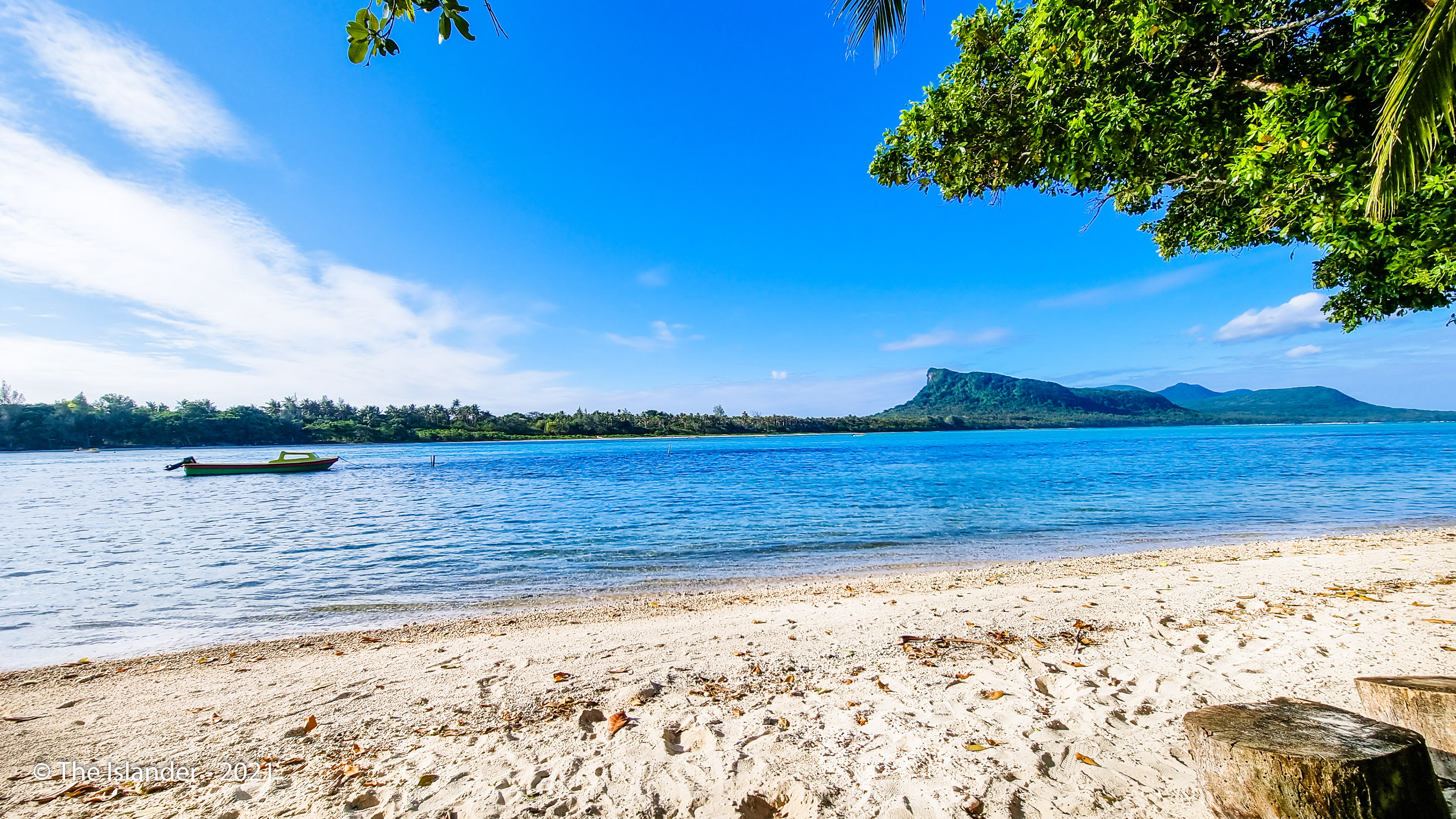 The Sleeping Mountain.. Our view from Dori Lagoon Bungalow