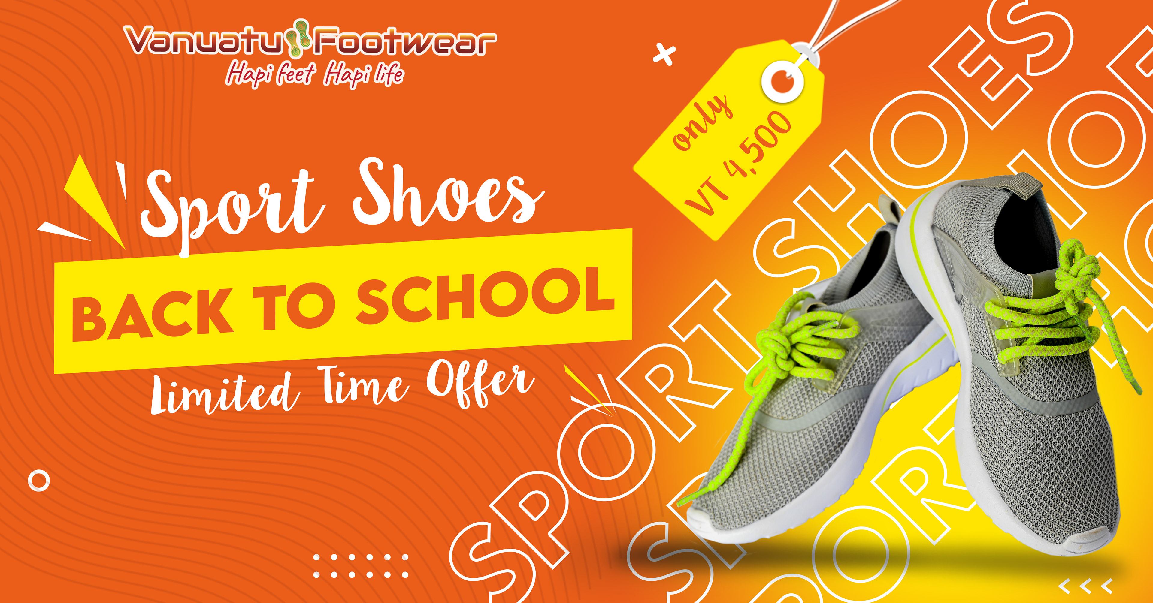 Back to school campaign for Vanuatu Footwear